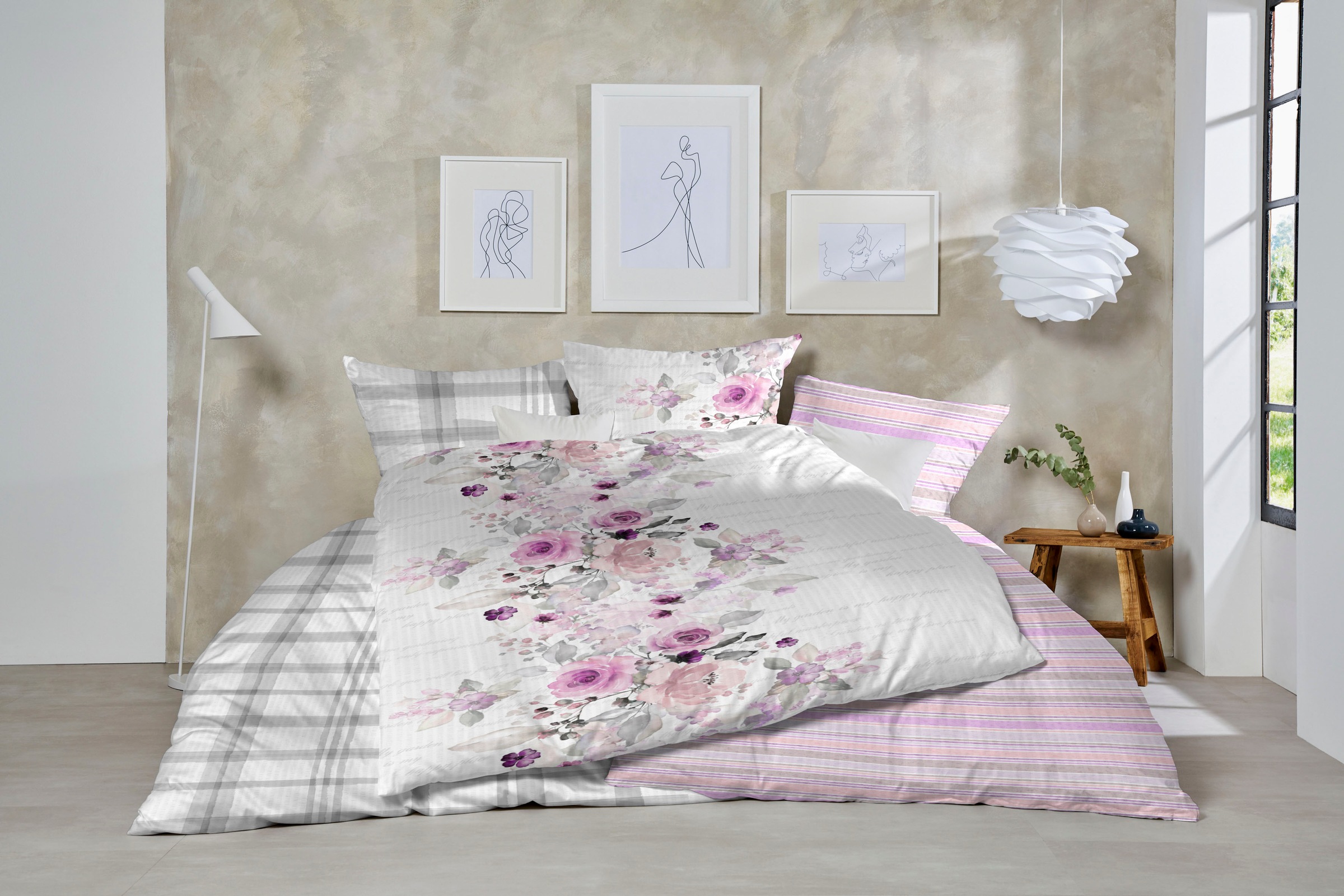 Thumbnail - Primera Bettwäsche "Primera Soft-Seersucker-Bettwäsche Casilla" 2 Stk. tlg. in einem klassischen Karo-Design