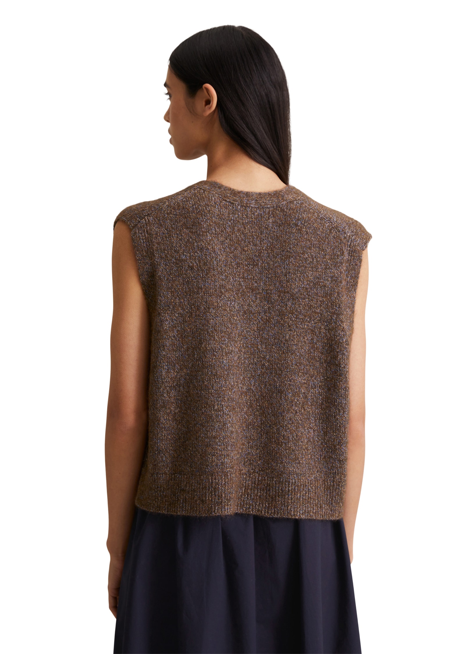 Marc O'Polo DENIM Strickweste »aus Baumwoll-Multicolor-Garn«