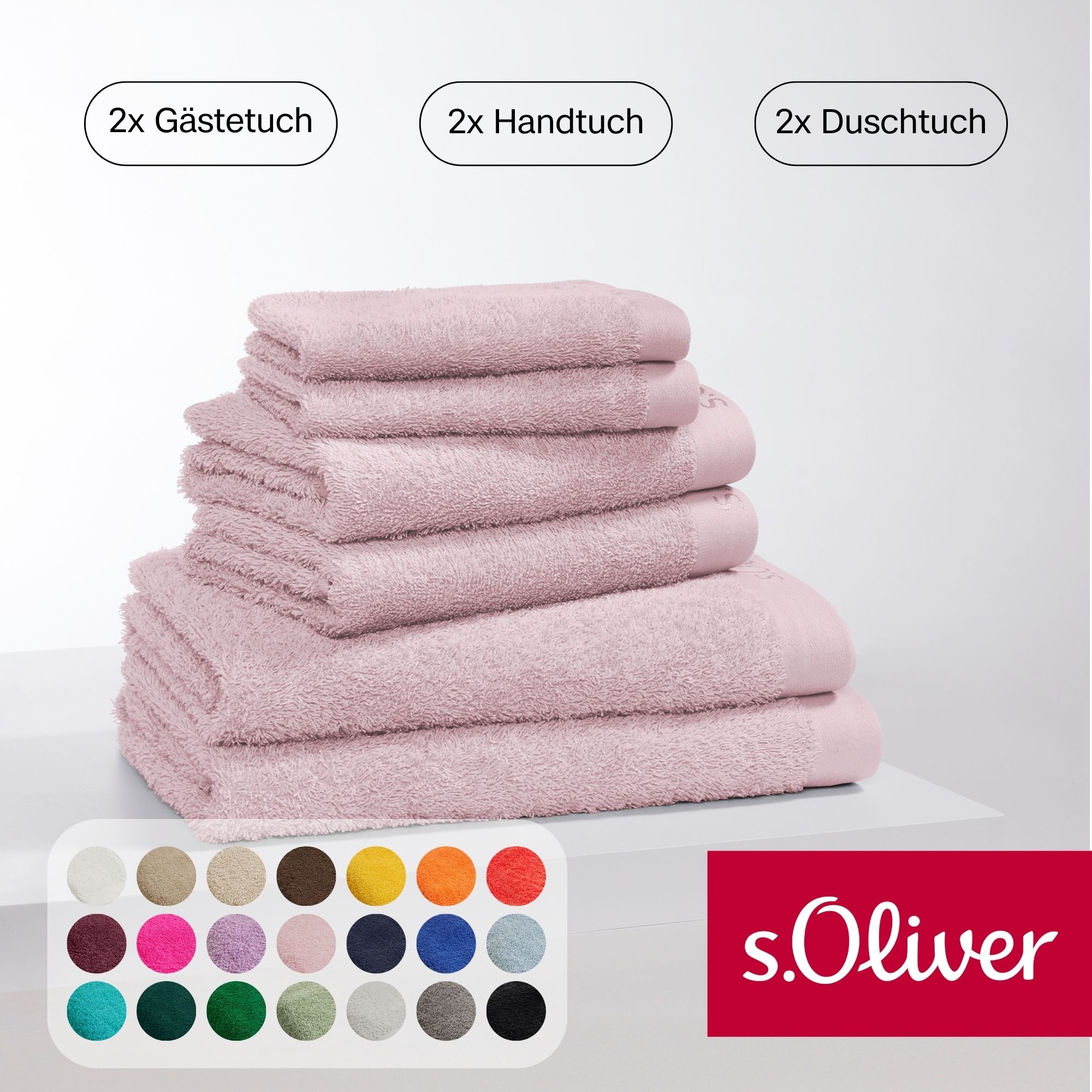 s.Oliver Handtuch Set "s.Oliver, Premium Qualität, 600 gr/m²" Set 6 Stk. Wa günstig online kaufen