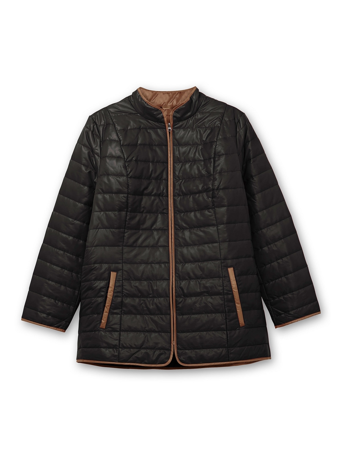 Sheego Steppjacke »Große Größen«, ohne Kapuze, mit Stehkragen und Kontrastdetails