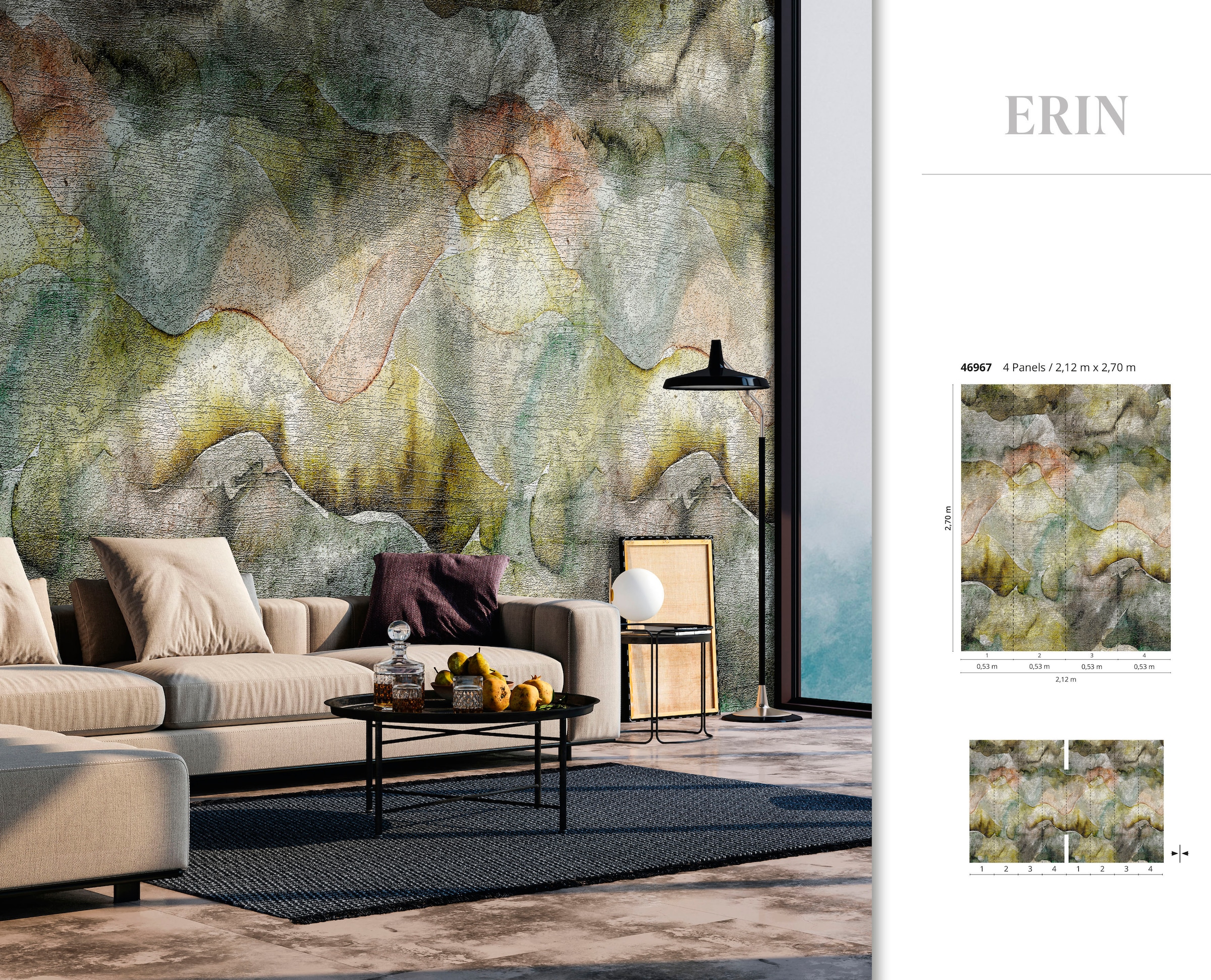 Marburg Fototapete »Erin«, matt, moderne Vliestapete für Wohnzimmer Schlafzimmer Küche