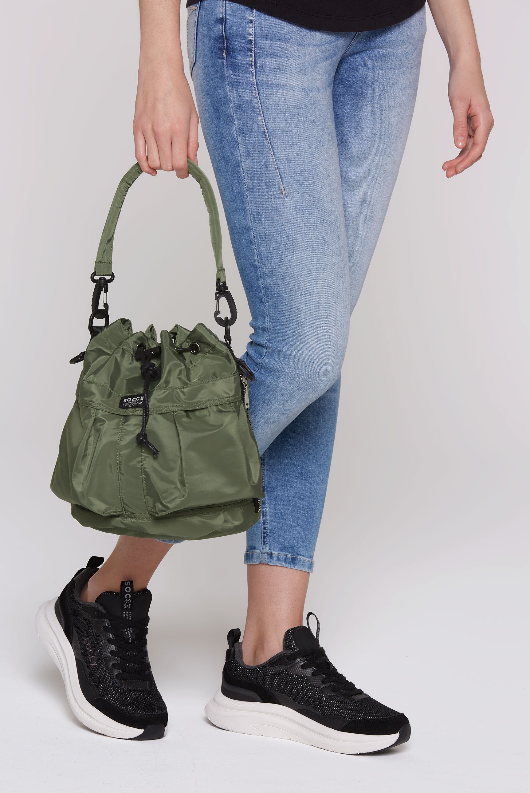 Thumbnail - SOCCX Beuteltasche mit vielen Innenfächern