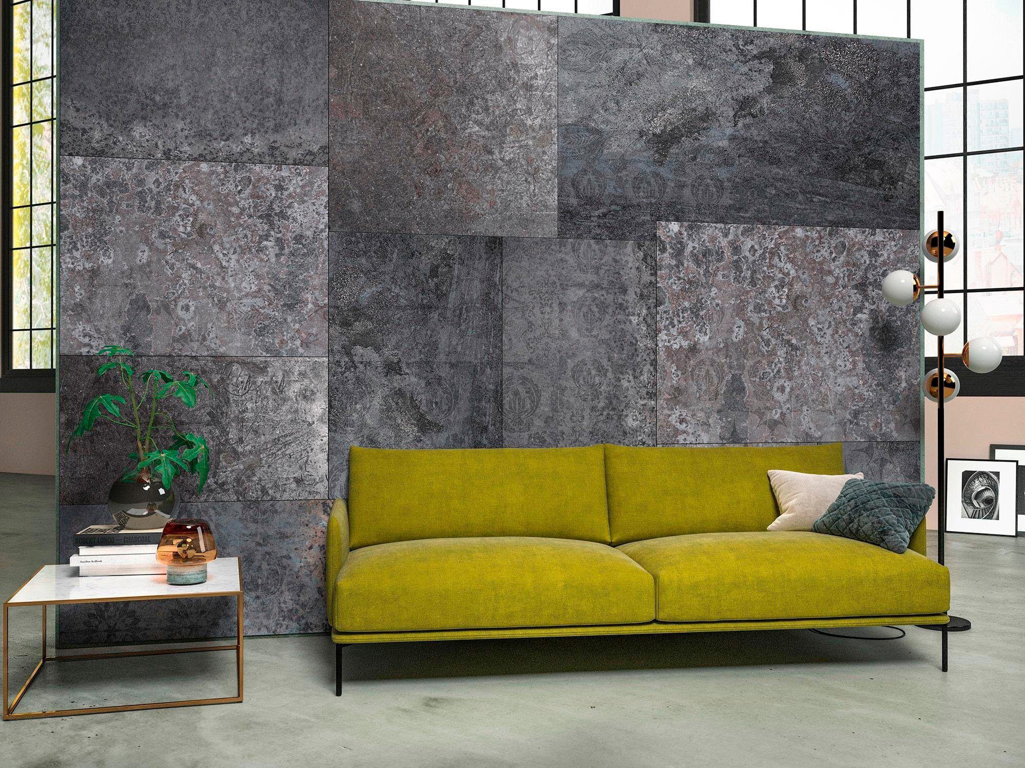 Komar Vliestapete »Vlies - Ambra Nera - Größe 368 x 248 cm«, bedruckt, Wohnzimmer, Schlafzimmer
