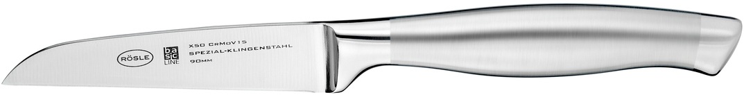 RÖSLE Gemüsemesser "Basic Line", Klingenlänge 9cm, silber, Kochmesser, für Obst und Gemüse, Klingenspezialstahl, ergonomischer Griff