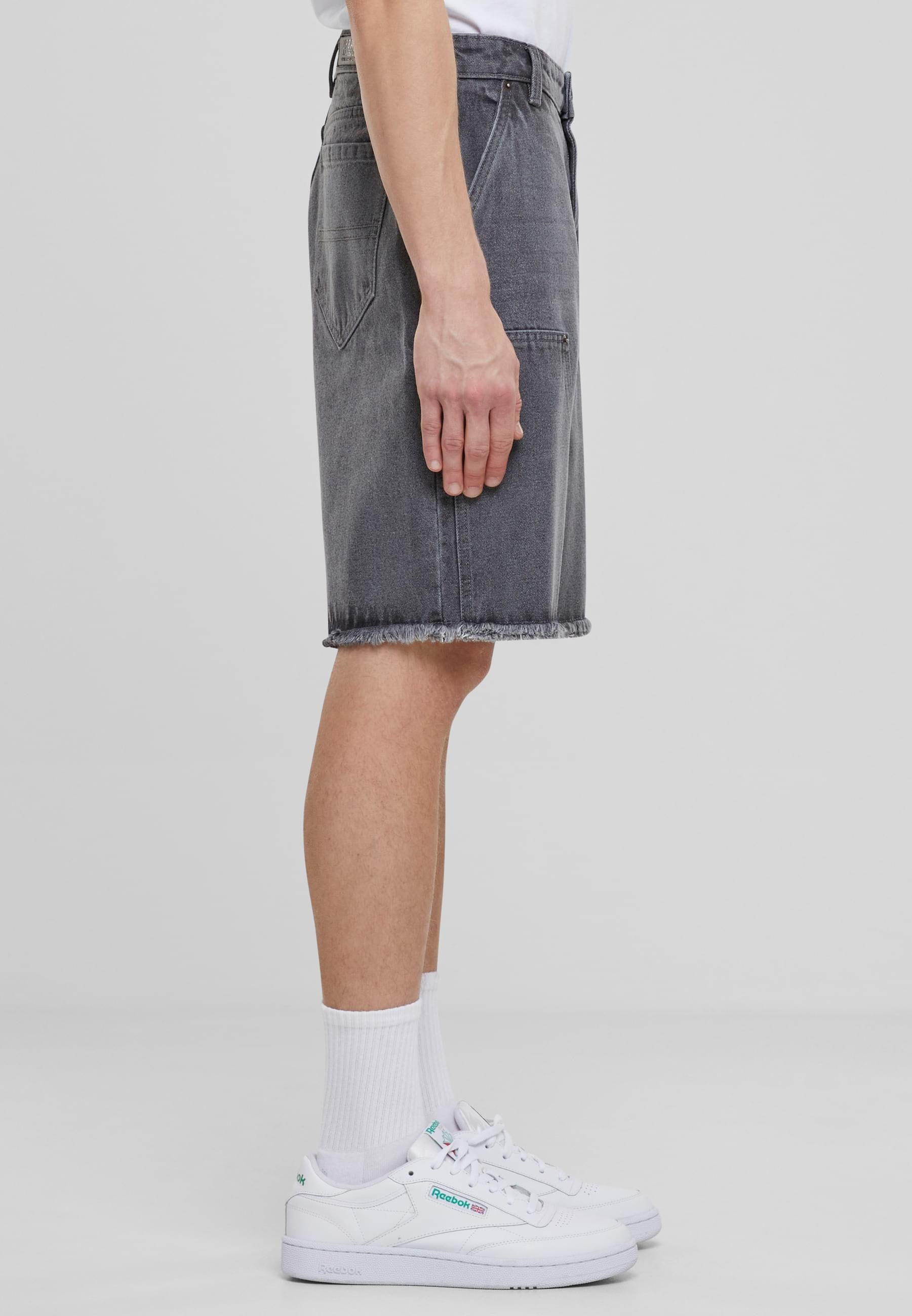URBAN CLASSICS Shorts »Urban Classics Open Edge Two Knee Denim Shorts«, (1 tlg.)