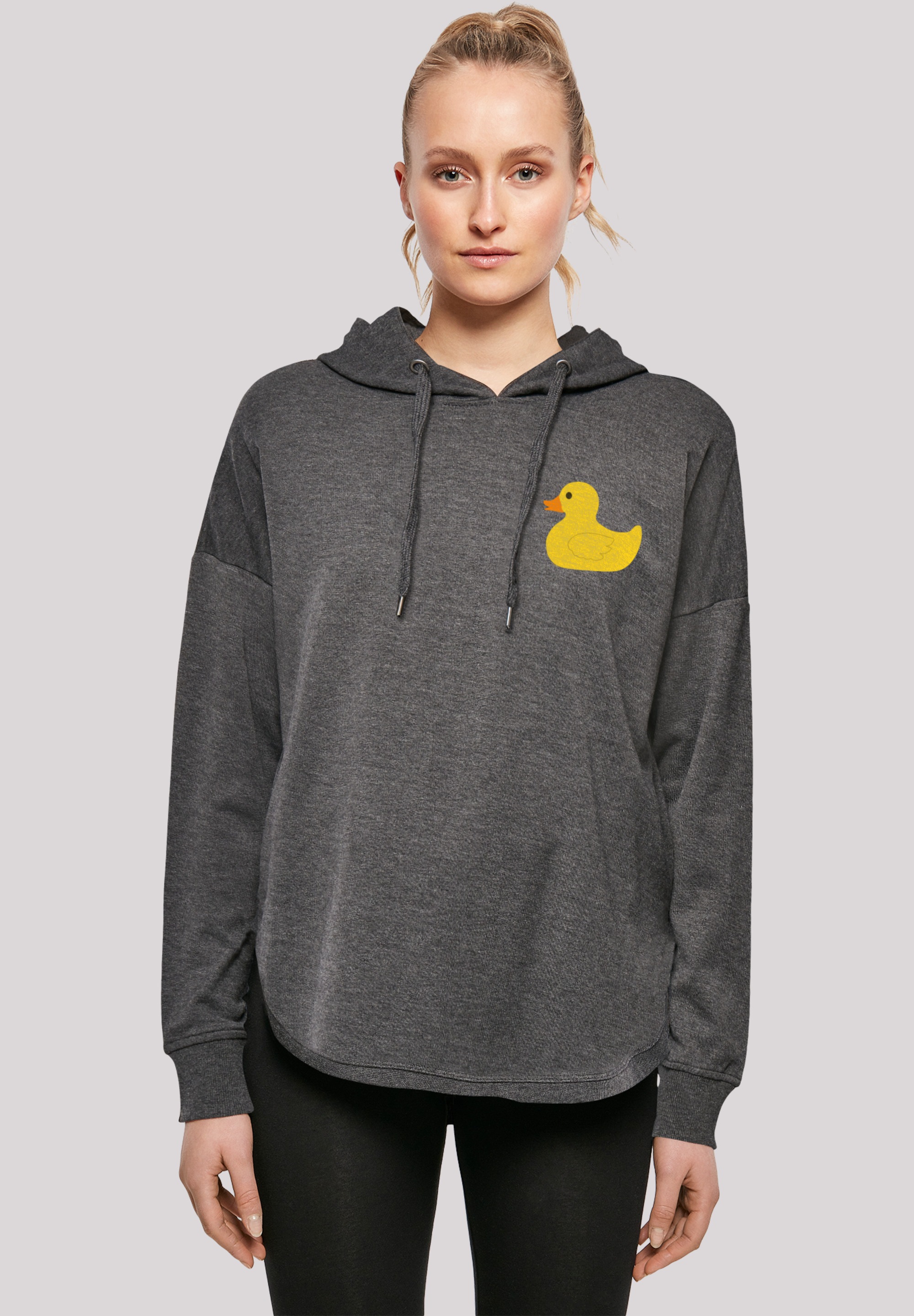 F4NT4STIC Kapuzenpullover "Yellow Rubber Duck OVERSIZE HOODIE", Print