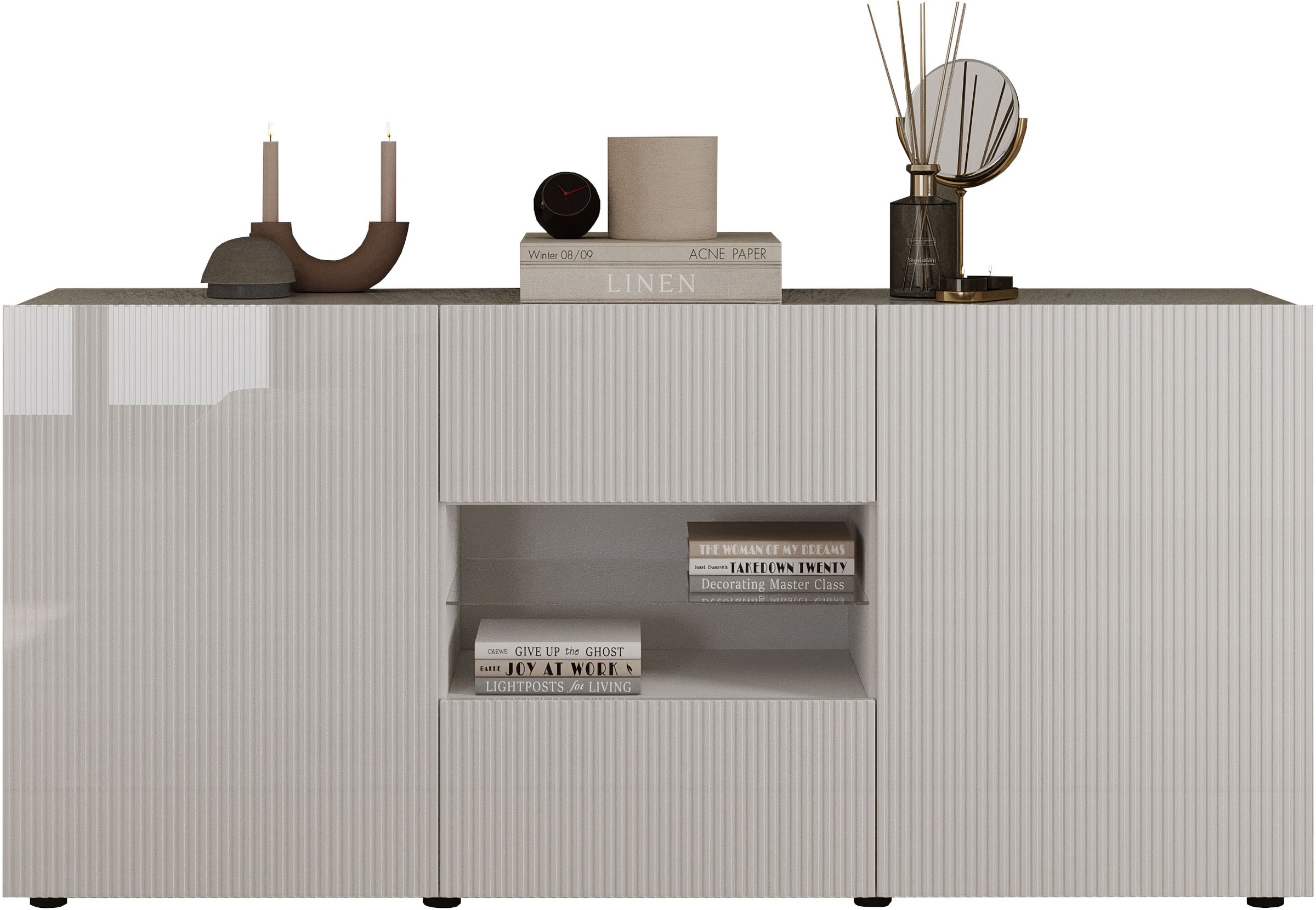 INOSIGN Sideboard "Rio Breite 181 cm, Kommode mit 2 Türen u. 2 Schubkästen, günstig online kaufen