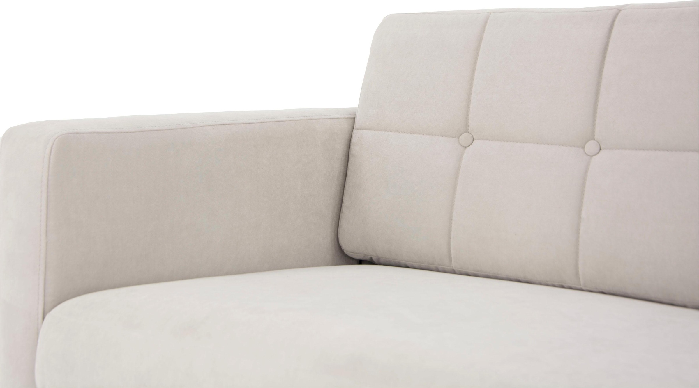 Home affaire Ecksofa »Brest L-Form«, mit Knopfheftung und Steppung im Rücken, geradliniges Design