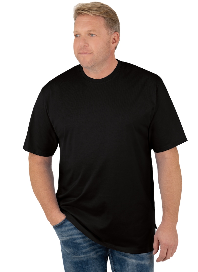 Trigema T-Shirt »TRIGEMA T-Shirt DELUXE Baumwolle«, (1 tlg.)