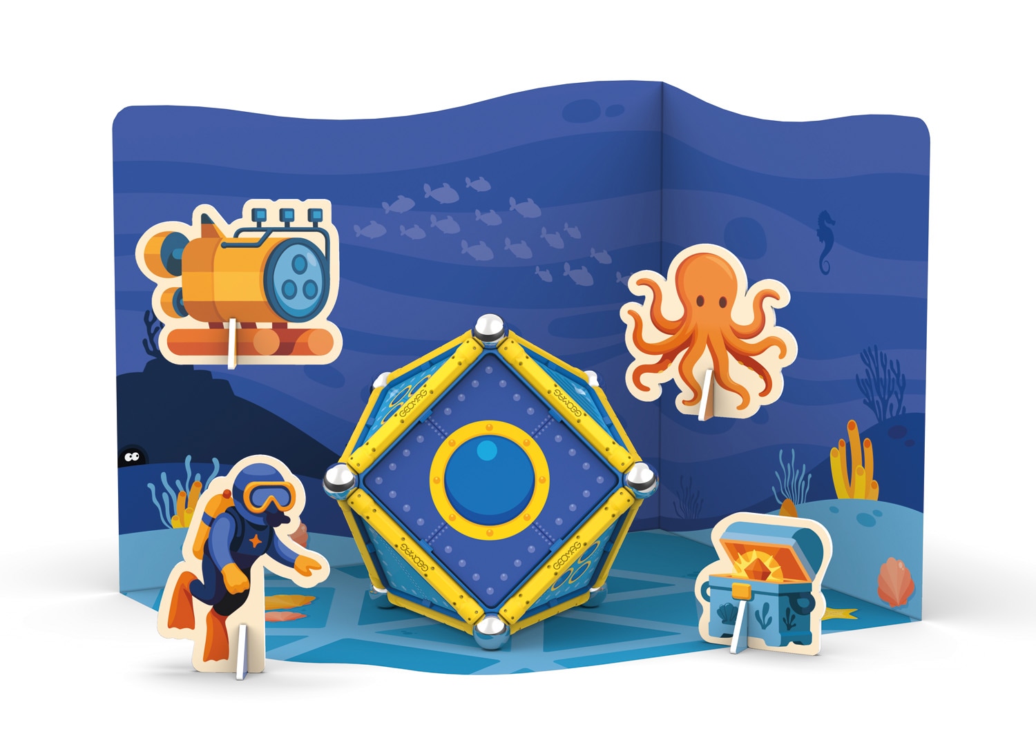 Geomag™ Magnetspielbausteine »Magnetic Stories Ocean Discovery (501)«