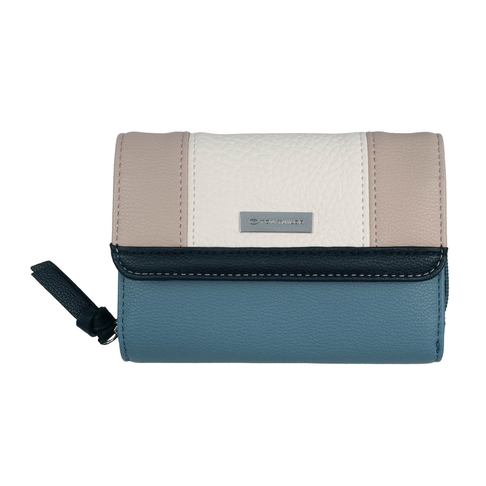 TOM TAILOR Geldbörse »Juna« aus soft genarbtem ledrigen Material mit glänzenden Metall-Accessoires