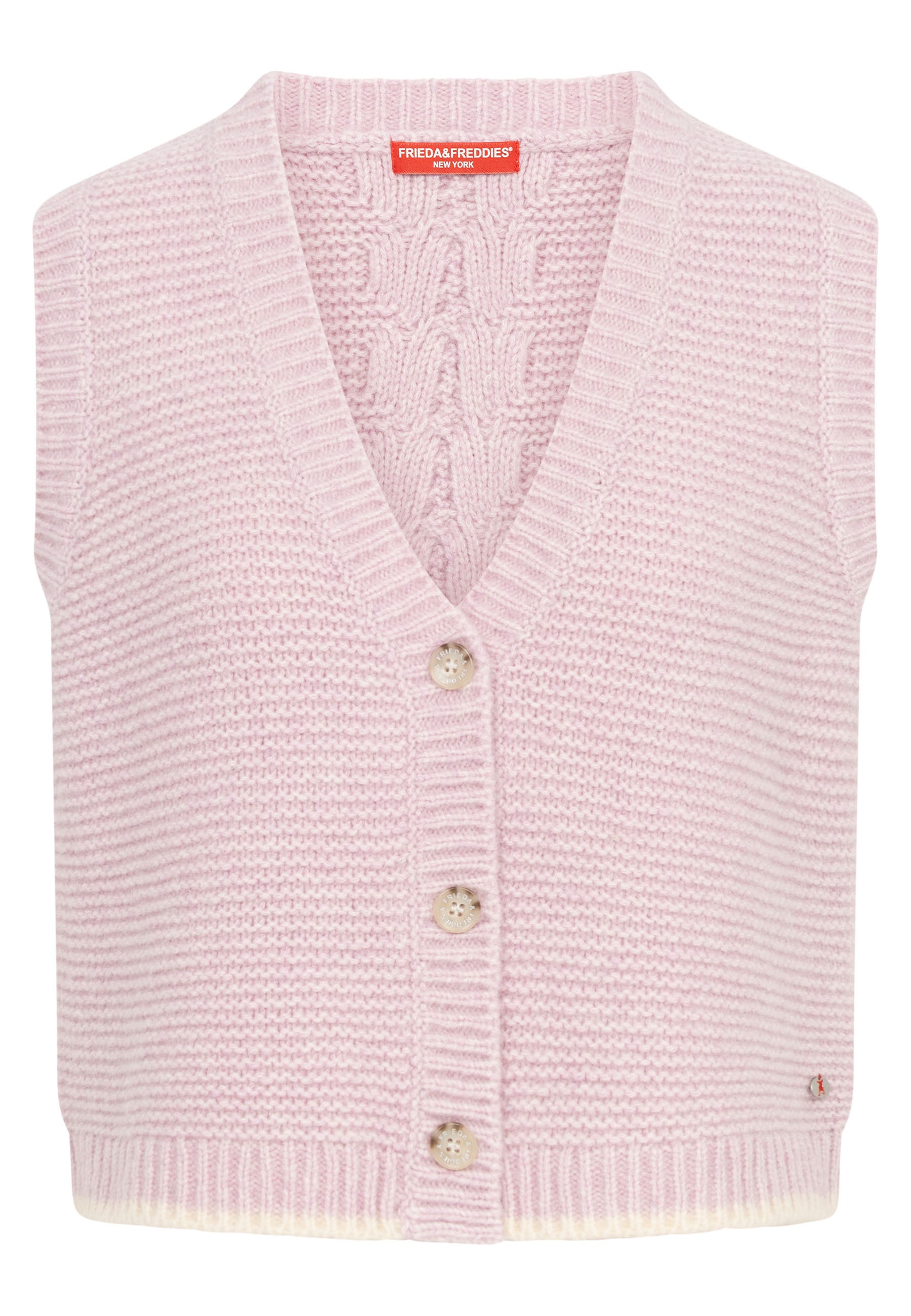 Frieda & Freddies Strickpullover »Frieda & Freddies Strickweste mit Zopfmuster«