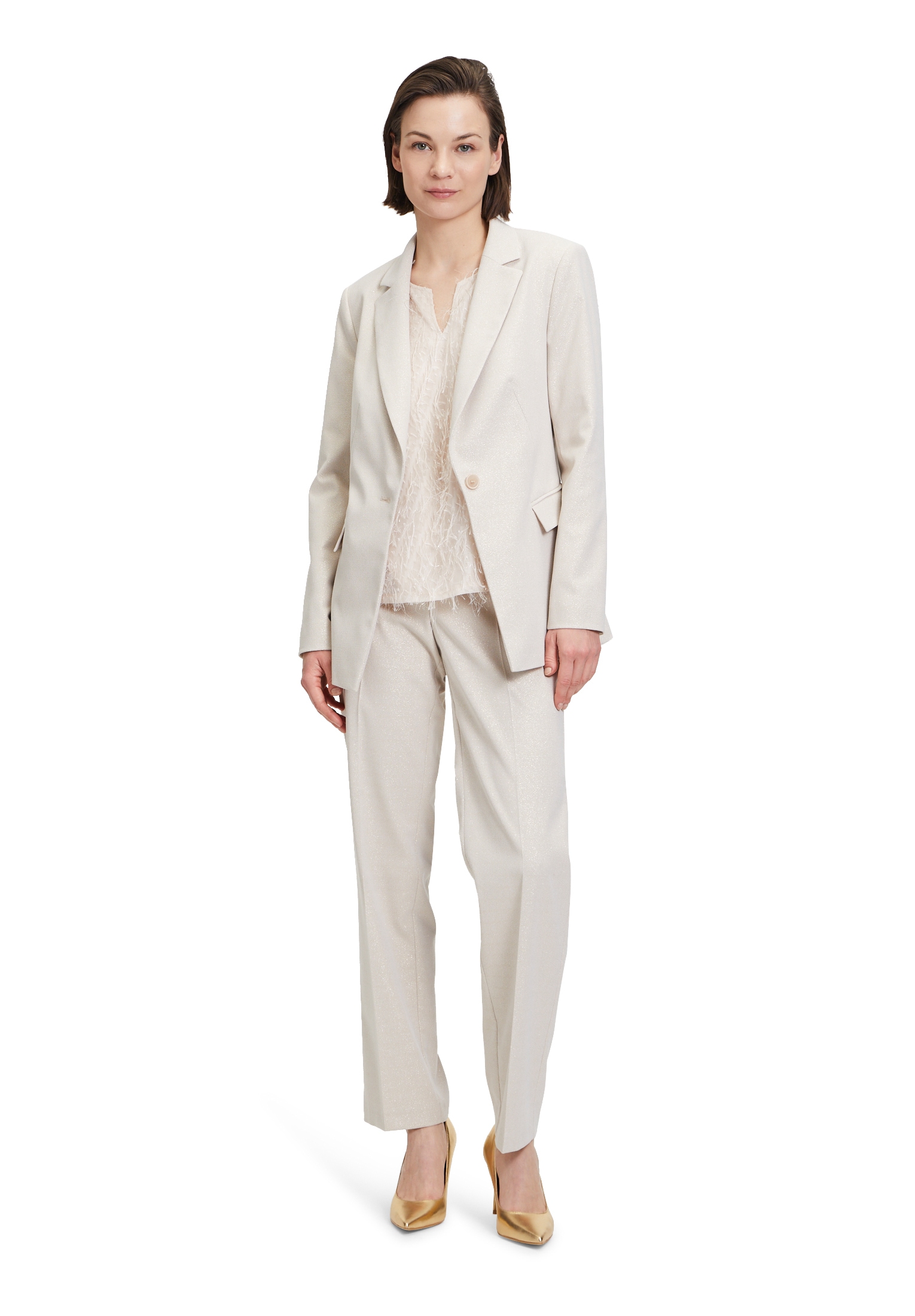 Betty&Co Longblazer »Betty & Co Businessblazer mit Taschen«, Material