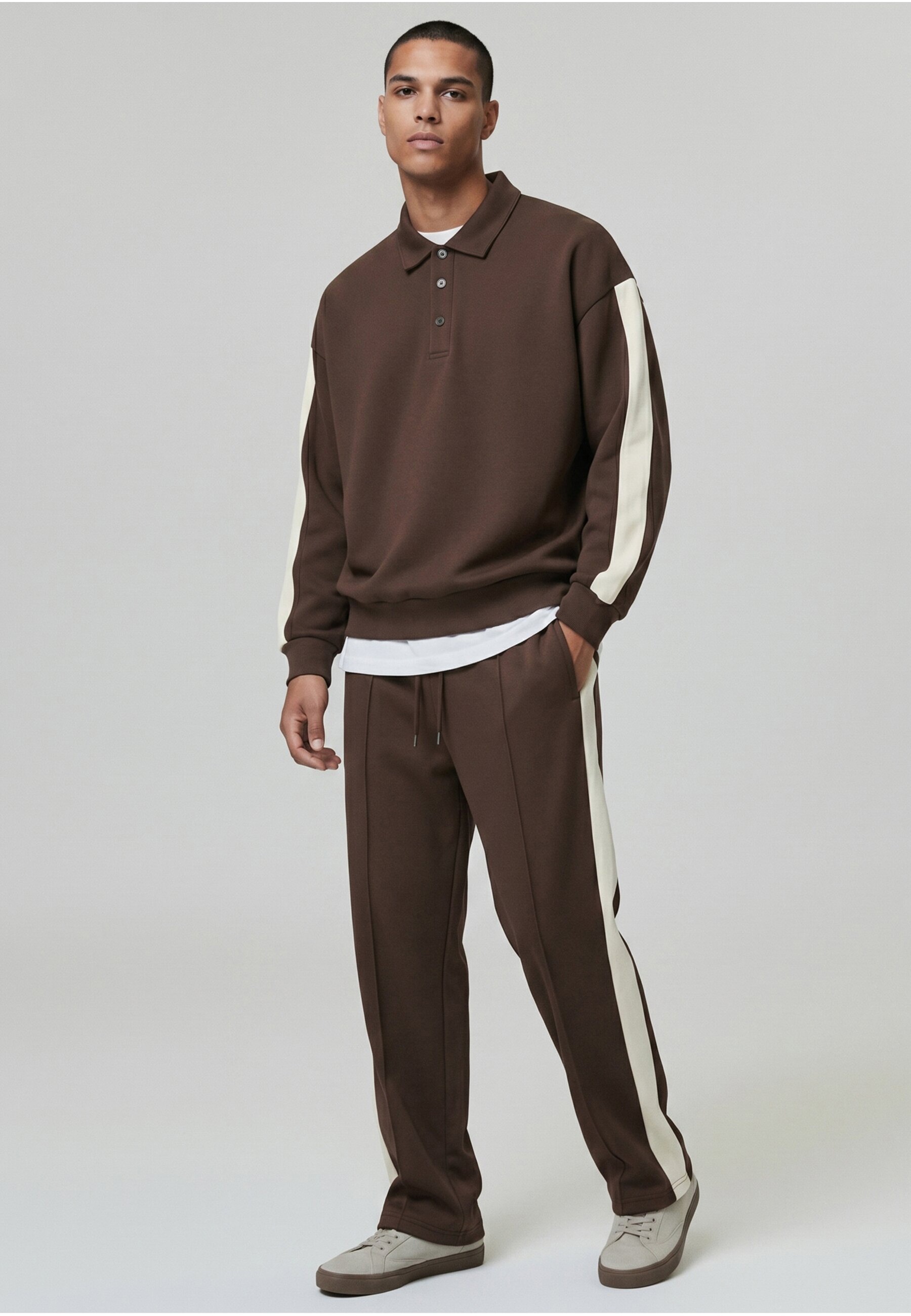 URBAN CLASSICS Sweathose »Urban Classics Piqué Open Leg Trackpants«