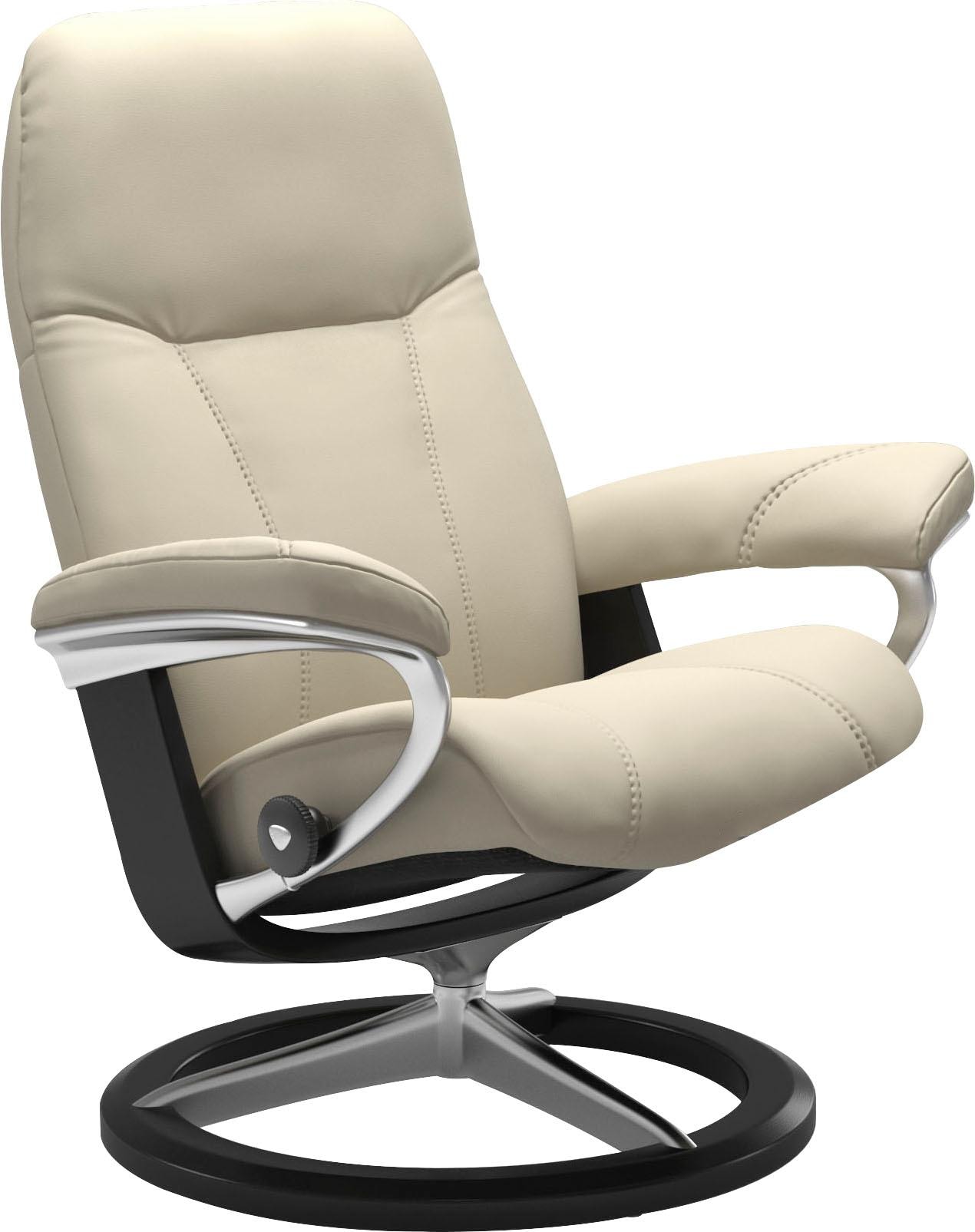 Stressless Relaxsessel "Consul" mit Signature Base, Größe M, Gestell Schwarz