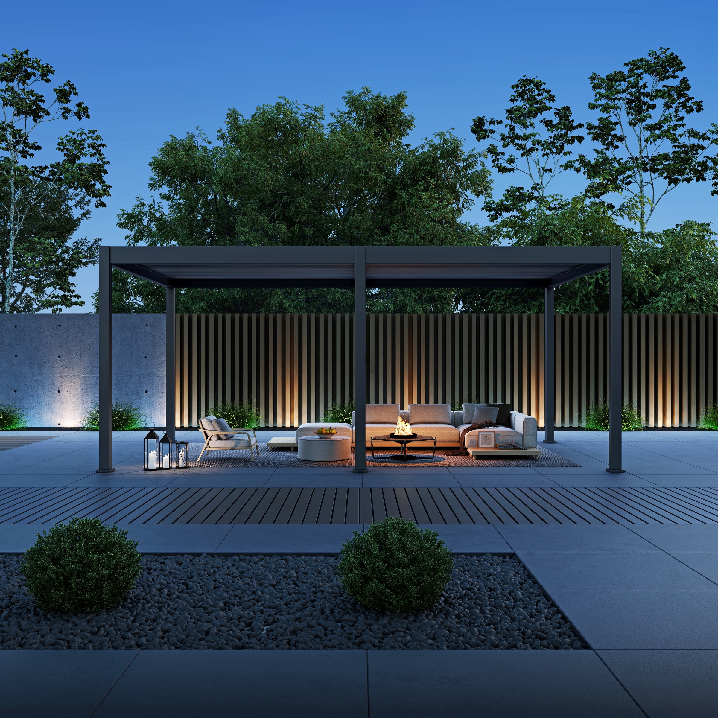 Paragon Pavillon »Grand Tuscan 1220« BxTxH: 370x599x256 cm, inkl. Lamellendach