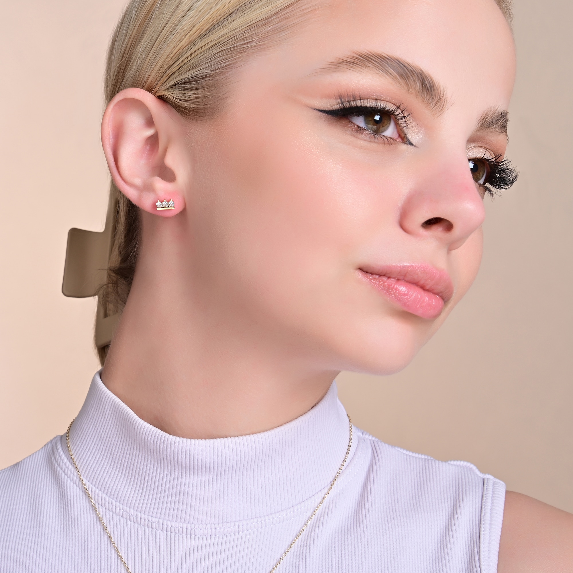 Adelia´s Paar Ohrhänger "Ohrringe – Ohrstecker aus Edelstahl mit Zirkonia" Ein kleines Geschenk mit großer Wirkung