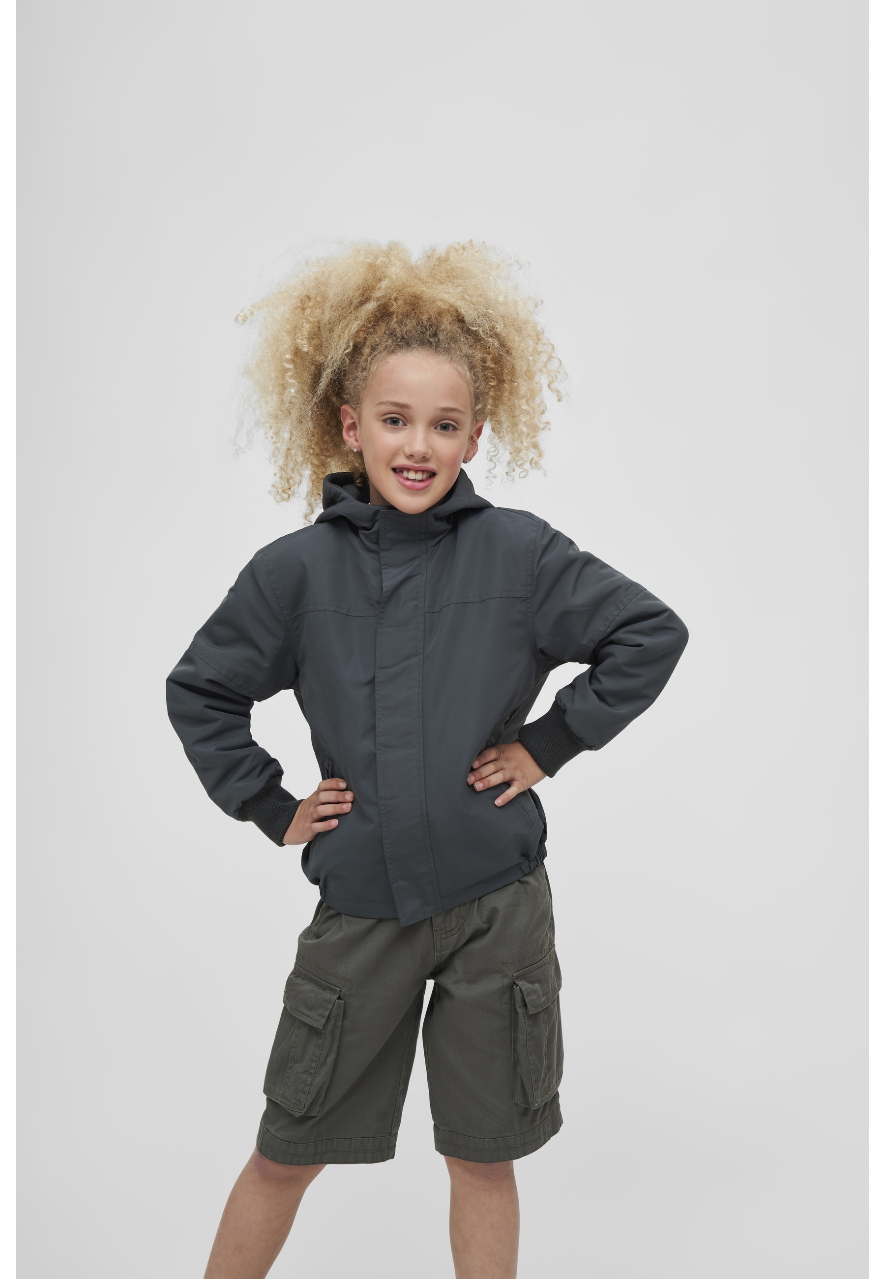 Brandit Allwetterjacke »Brandit Unisex Kids Windbreaker Frontzip« 1 Stk. tlg. mit Kapuze