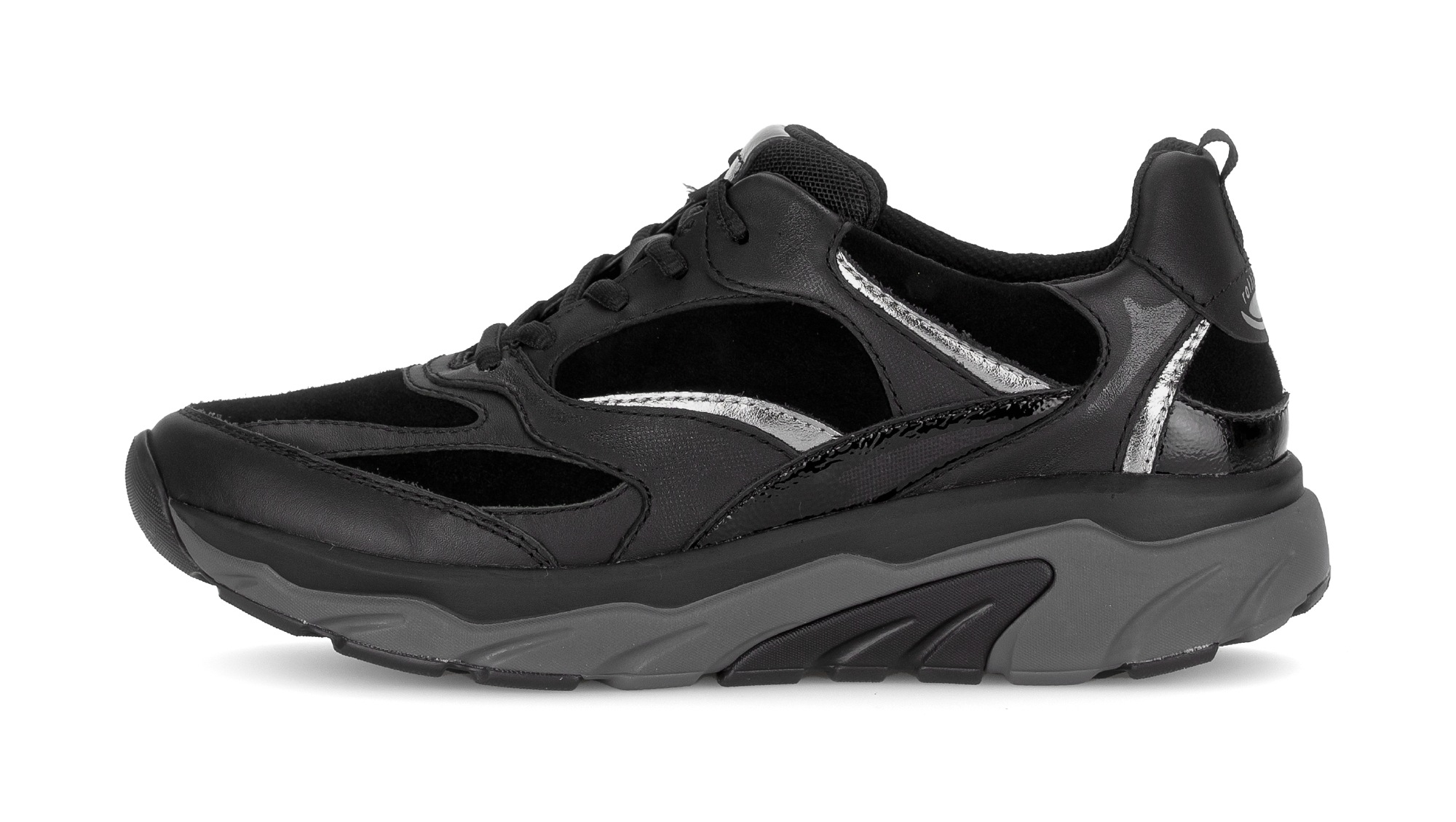 Gabor Rollingsoft Keilsneaker, Freizeitschuh, Halbschuh, Schnürschuh mit herausnehmbarem Fußbett