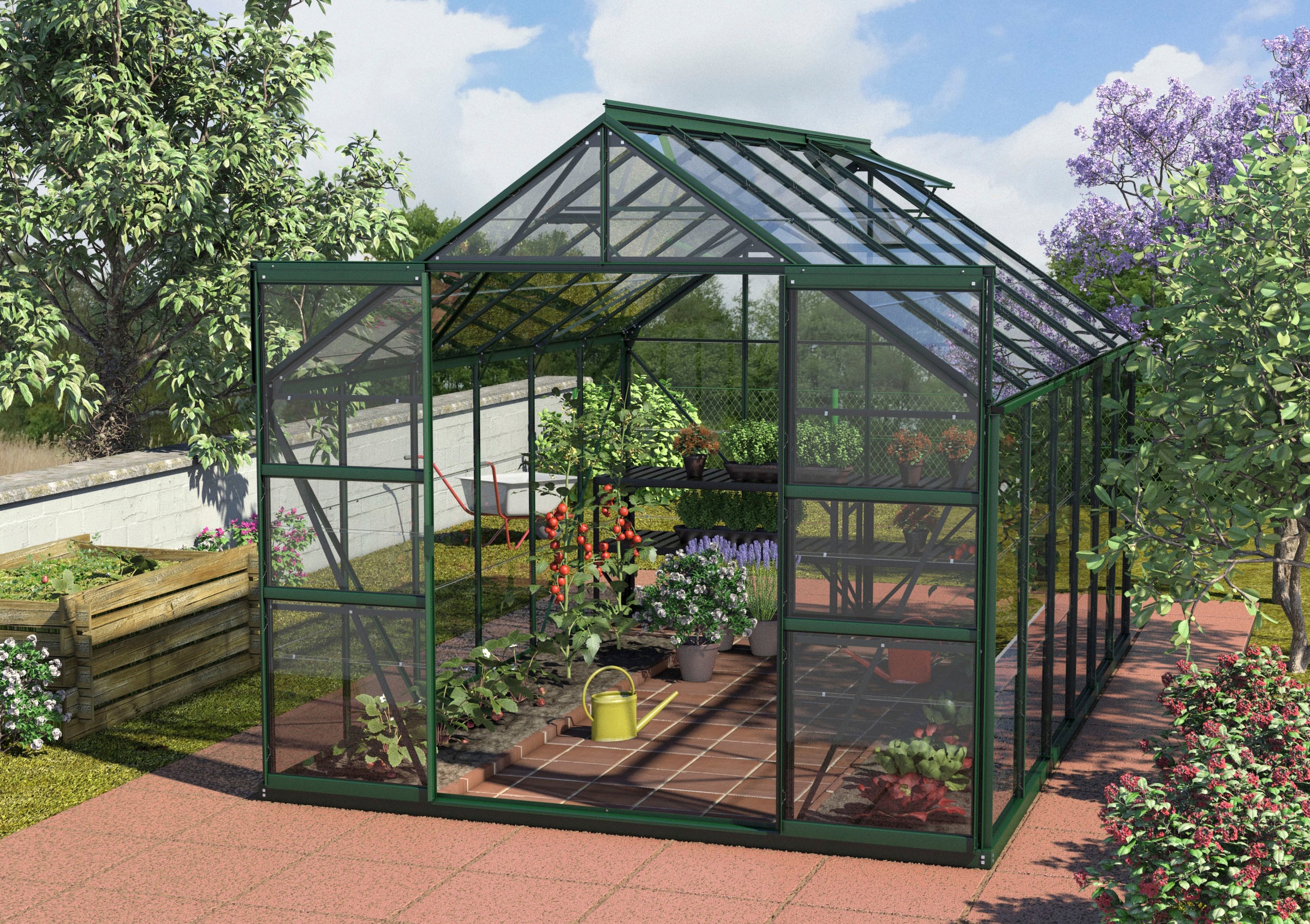 Vitavia Gewächshaus "Mars 9900" Alu-Profile, 3 mm Sicherheitsglas günstig online kaufen