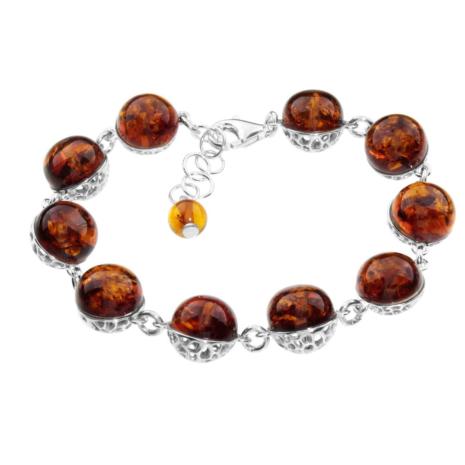 OSTSEE-SCHMUCK Damen Armband "Ostsee-Schmuck Armband Dolores Armband Dolores", 18,5-20,5, Silber 925 (Sterlingsilber), silber, Silber 925