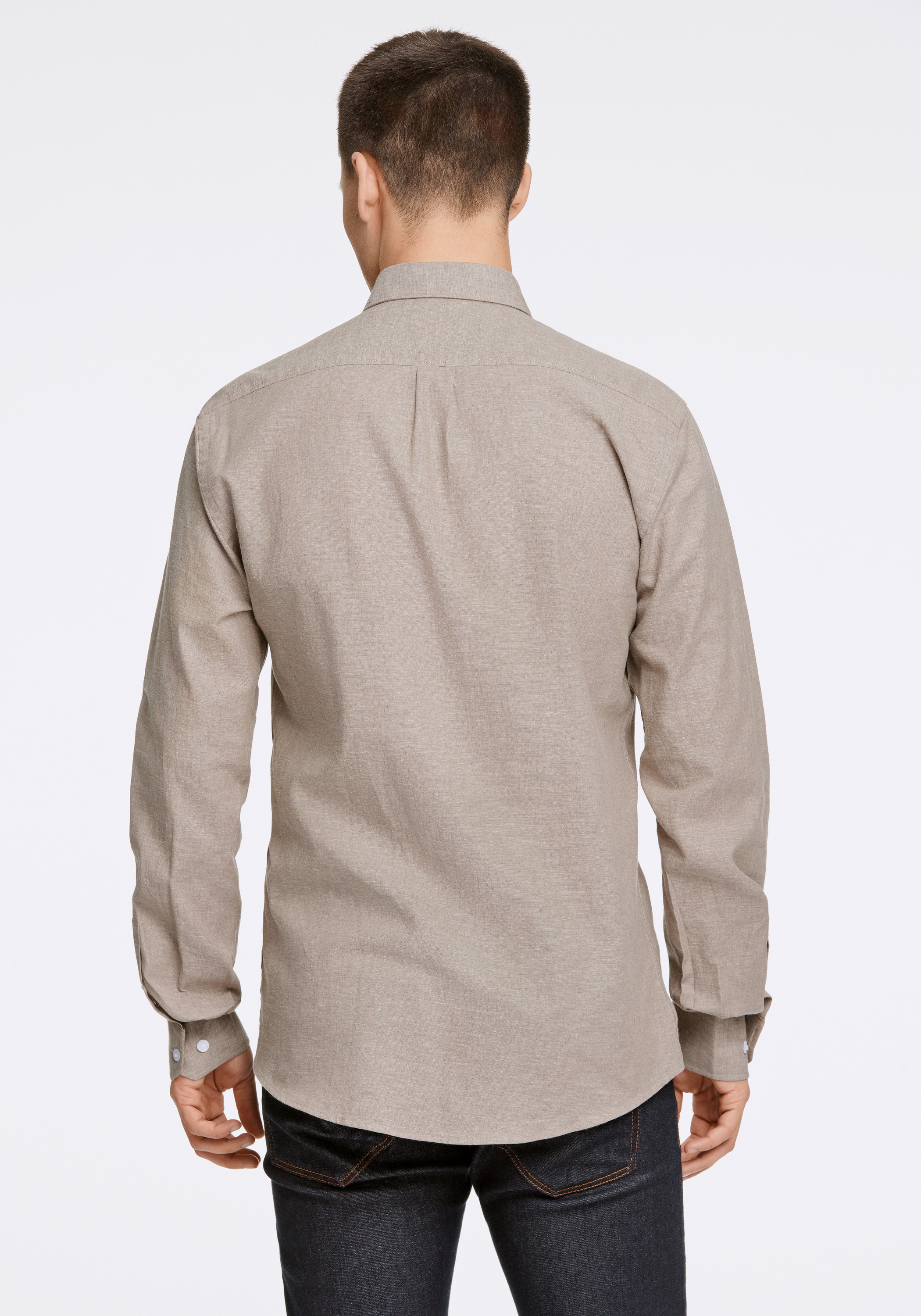 LINDBERGH Leinenhemd »Leinenhemd Slim Fit«