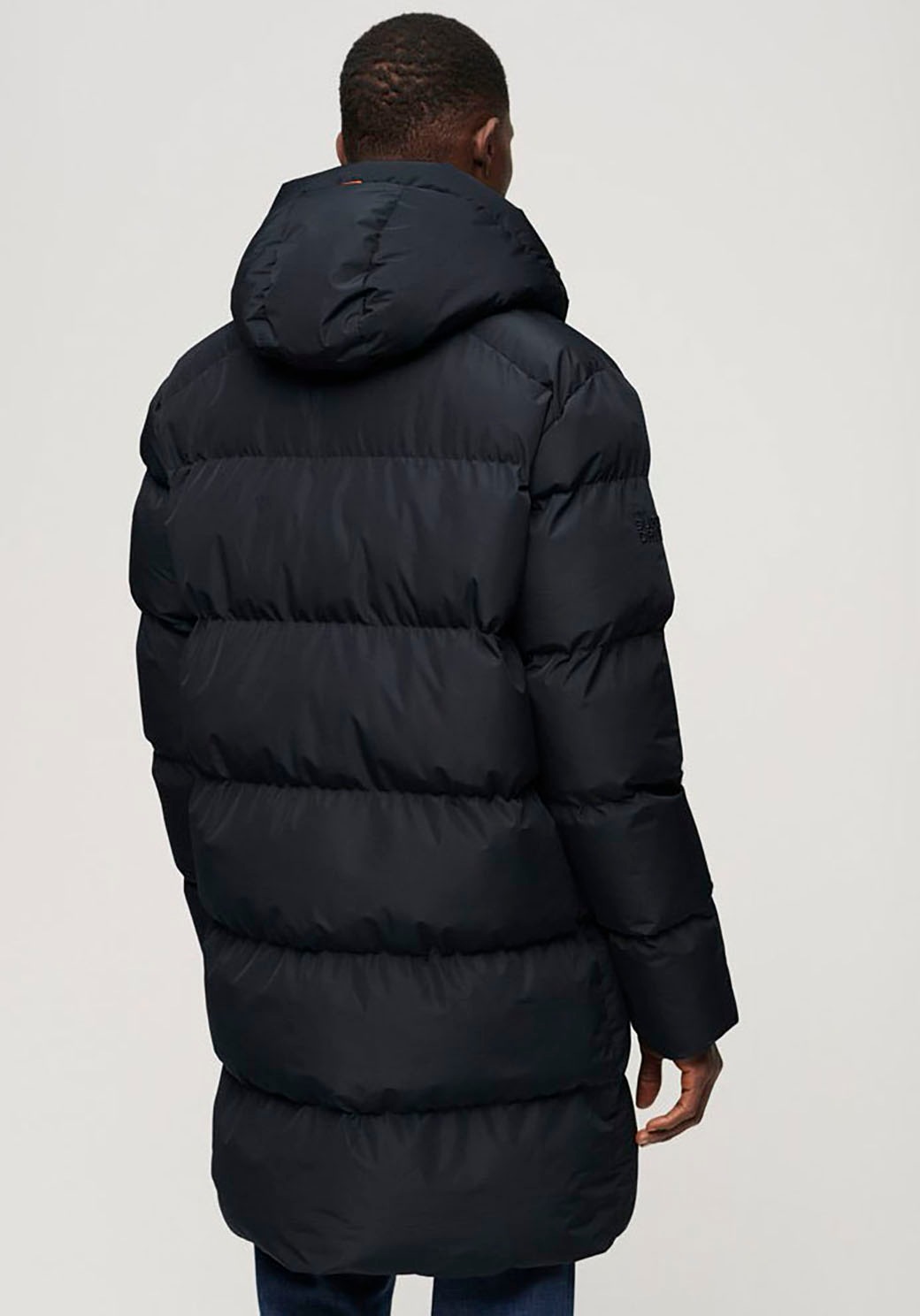 Superdry Steppjacke "HOODED SPORTS PUFFER MID JKT" mitKapuze günstig online kaufen