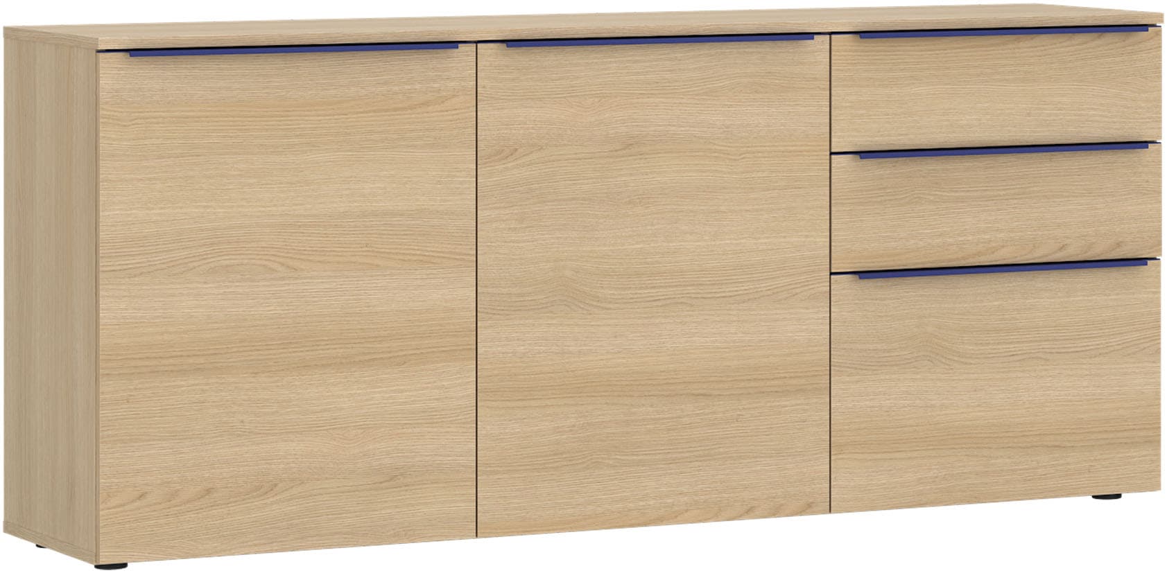 TOM TAILOR HOME Kommode Lowboard, Breite 165 cm,3 Türen,2 Schubladen, viel Stauraum