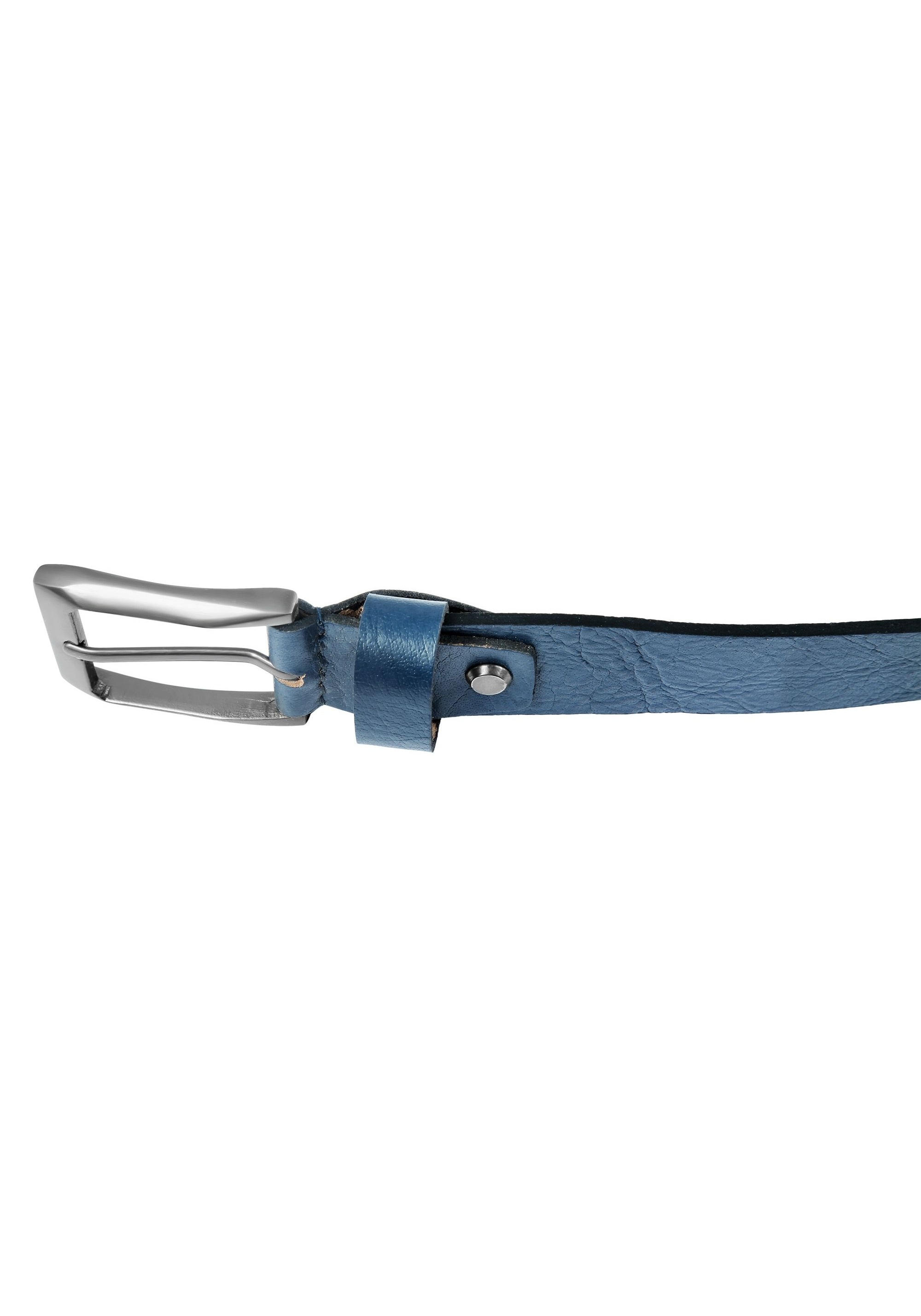 Leonardo Verrelli Ledergürtel »85 cm - 125 cm (Bundweite) in Blau aus 100% Echtleder, kürzbar«