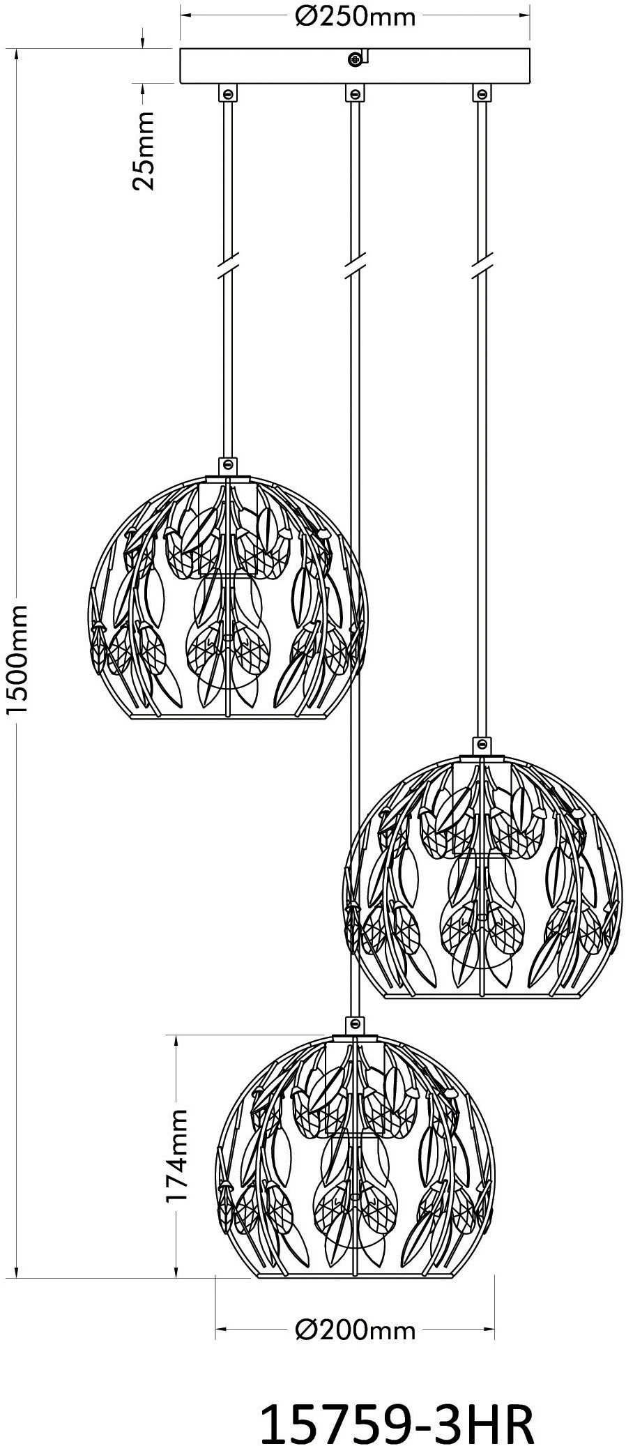 GLOBO LIGHTING Hängeleuchte »MIKA« E27 1 Stk. Hängelampe Esszimmer-Leuchte Esstischleuchte Wohnzimmer