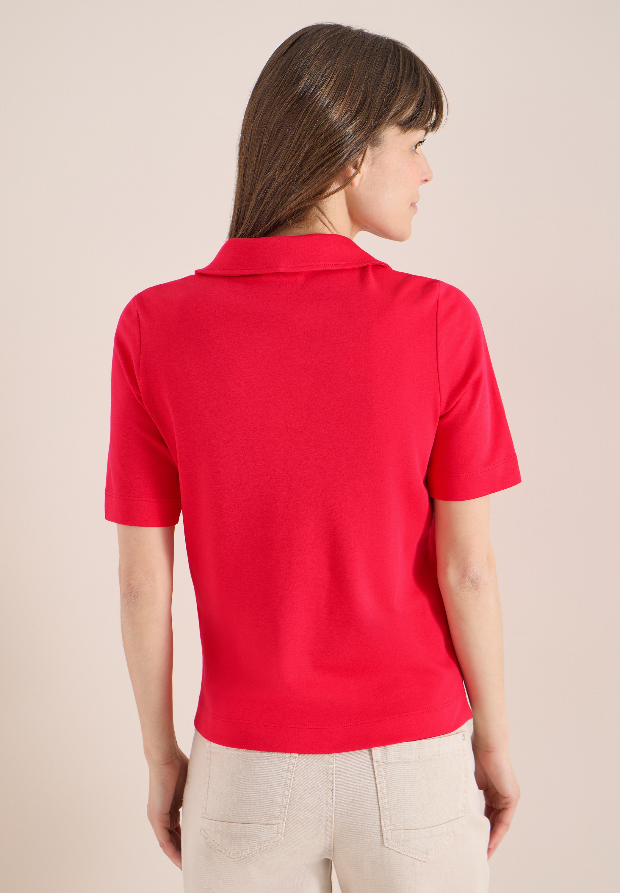 Cecil Poloshirt in Unifarbe günstig online kaufen