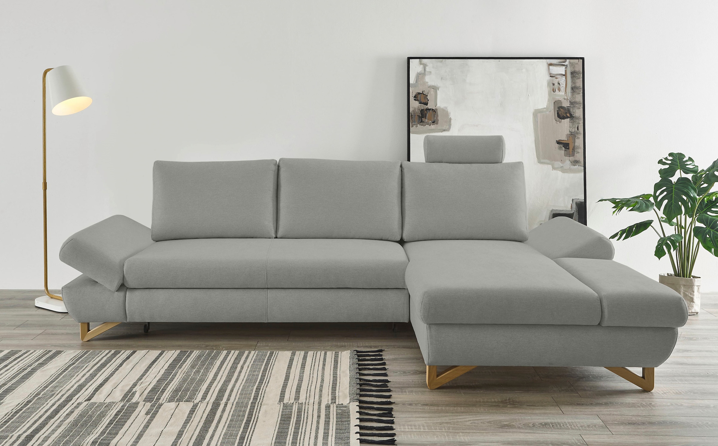 Home affaire Schlafsofa "City/Giron" komfortable Bettfunktion (Liegefläche günstig online kaufen
