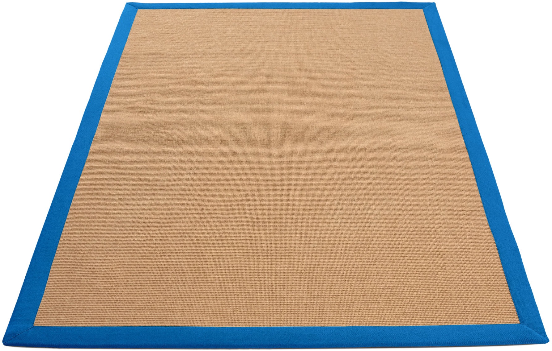 carpetfine Sisalteppich »Sisal«, rechteckig, 5 mm Höhe, mit farbiger Bordüre, Anti Rutsch Rückseite