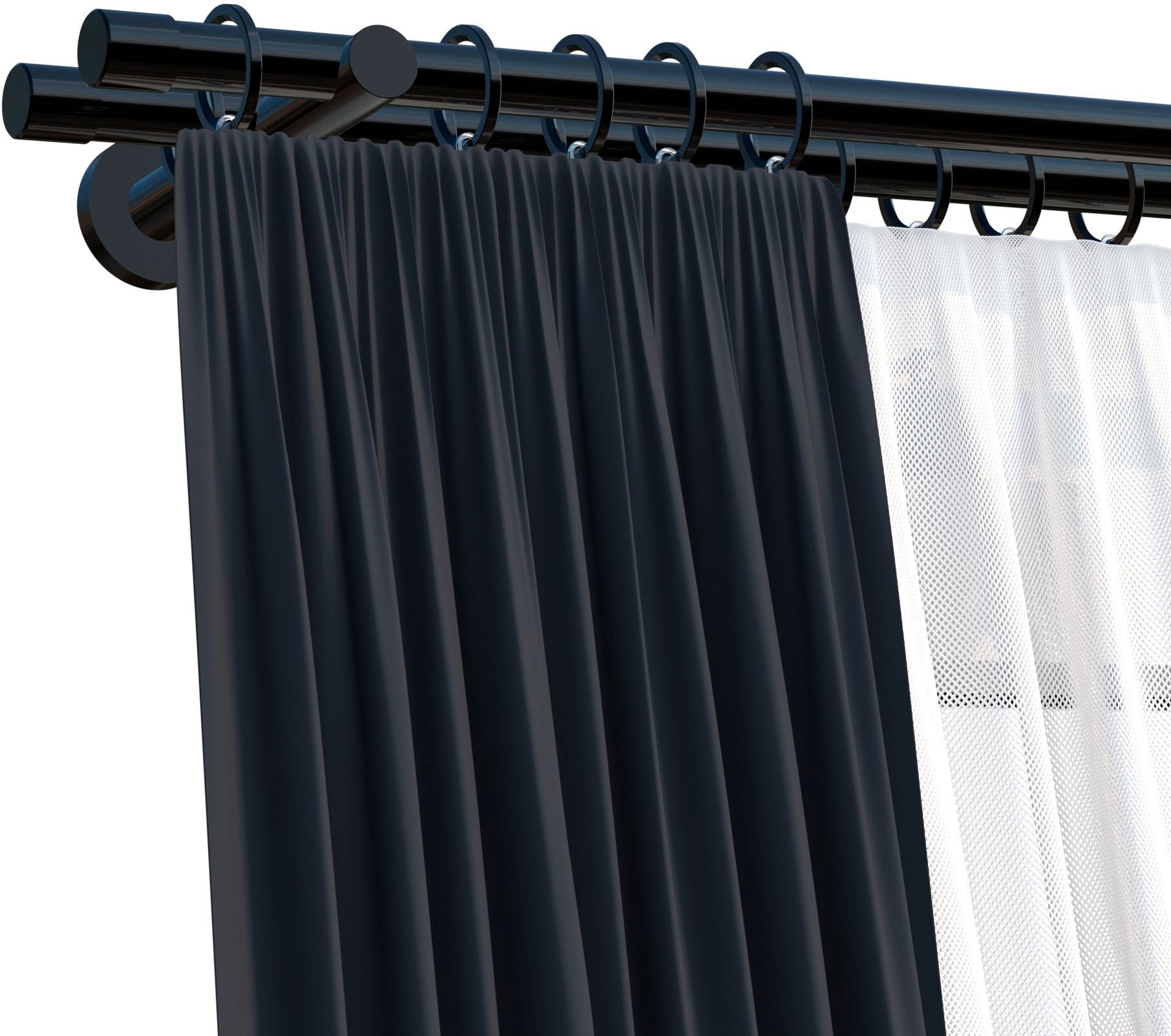 OTTO home Gardinenstange "Tanbul" 2 läufig-läufig Fixmaß günstig online kaufen