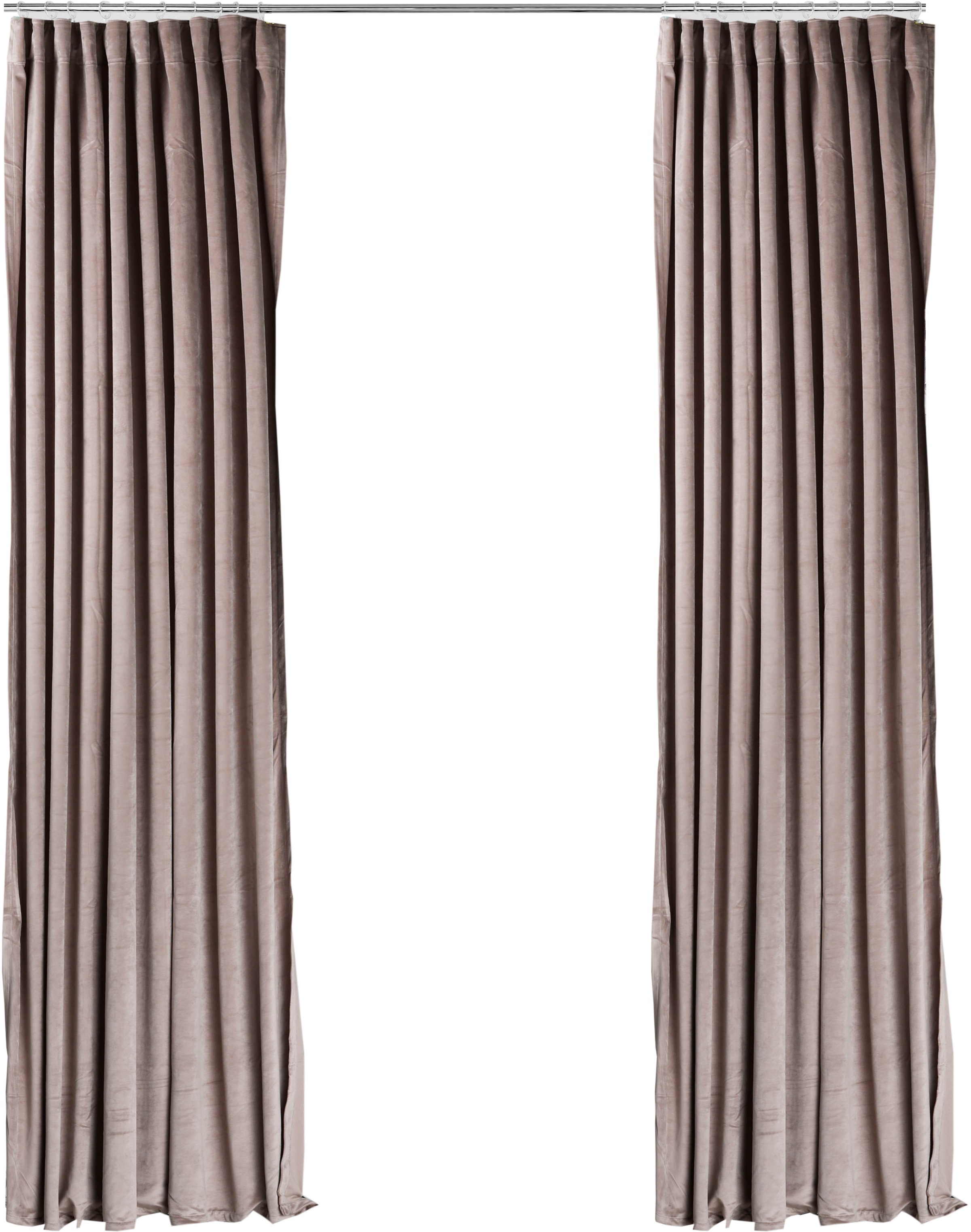 my home Vorhang "Velvet uni" Multifunktionsband 2 Stk. tlg. Blickdichter Sa günstig online kaufen