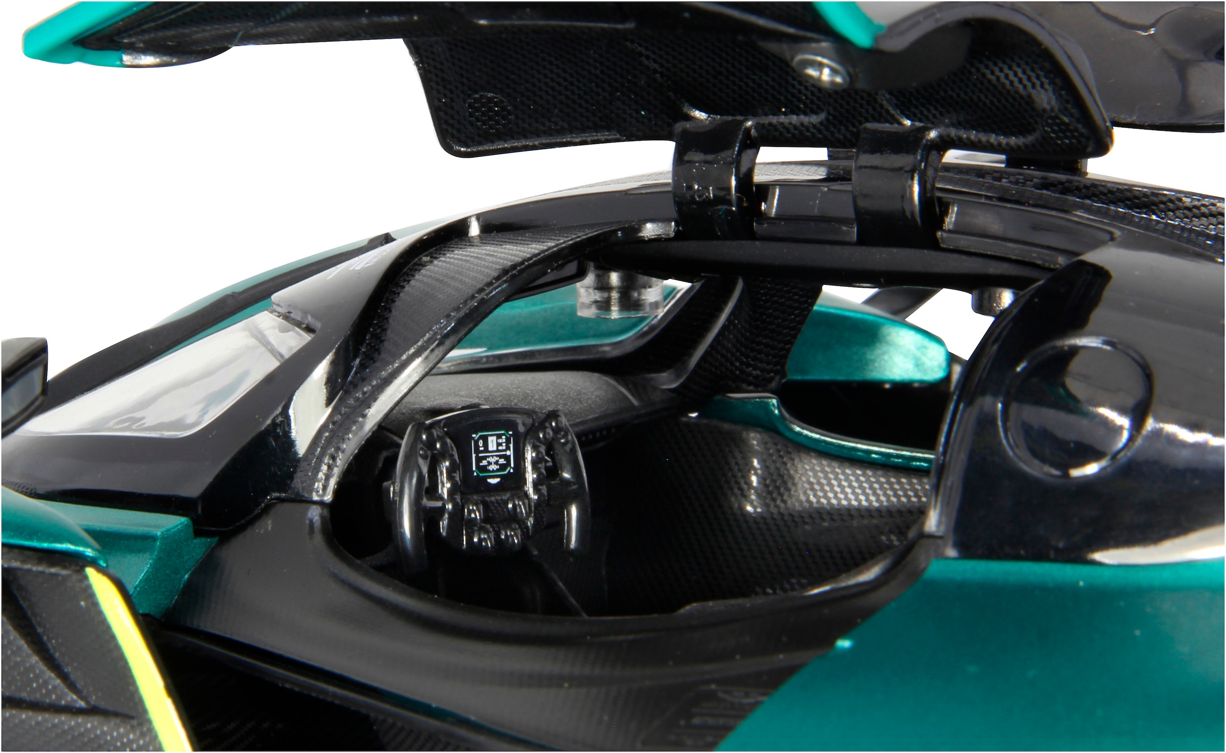 Jamara RC-Auto »Aston Martin Valkyrie AMR Pro, dunkelgrün, 2,4GHz, Tür manuell«, mit LED Beleuchtung