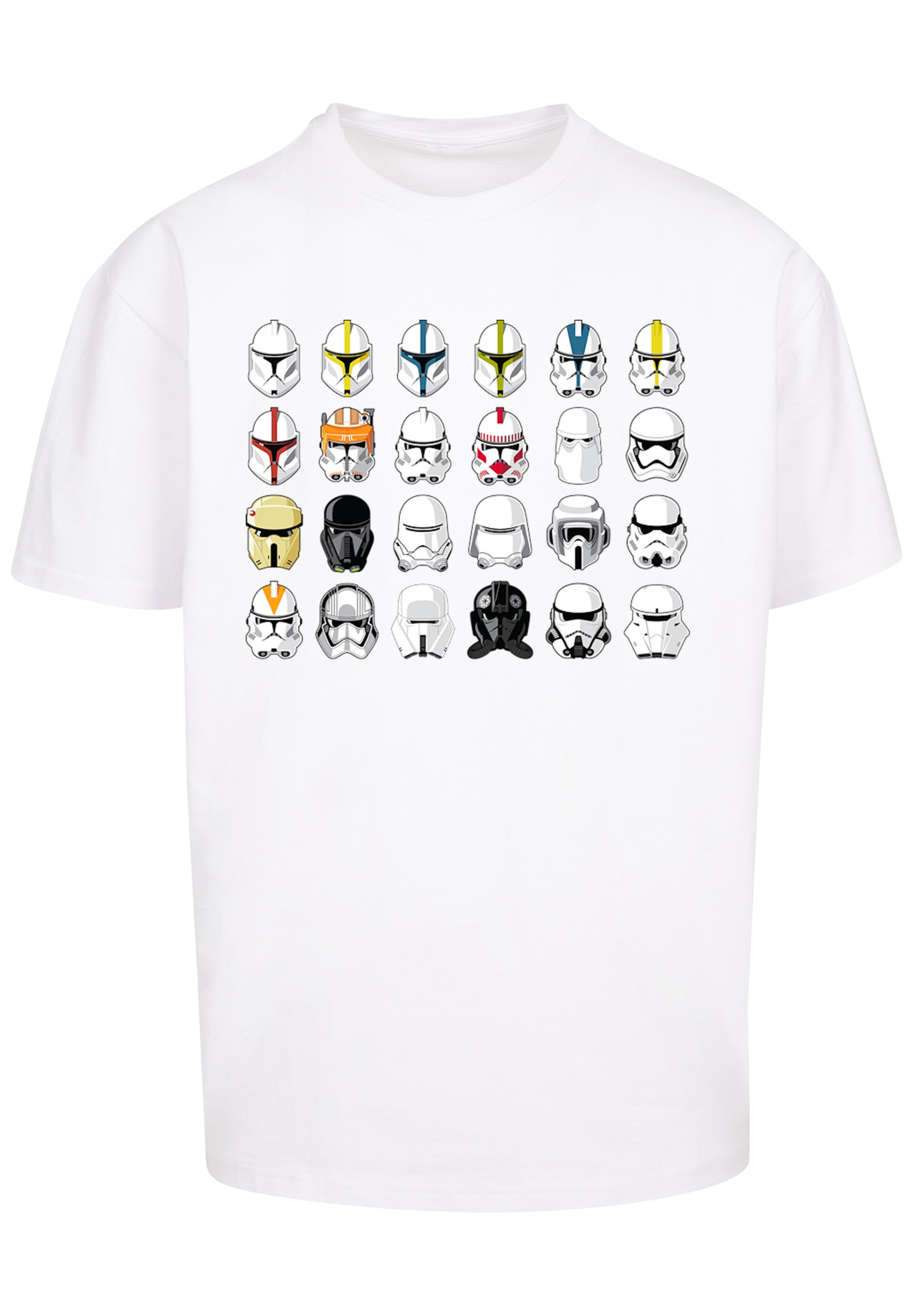 F4NT4STIC T-Shirt »Star Wars Stormtrooper Helmets CAD«, Print