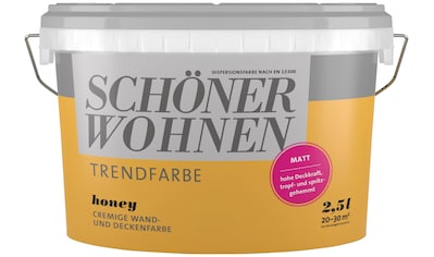 SCHÖNER WOHNEN-Kollektion Wand- und Deckenfarbe »Trendfarbe, matt«, 2,5 Liter, Honey,... kaufen