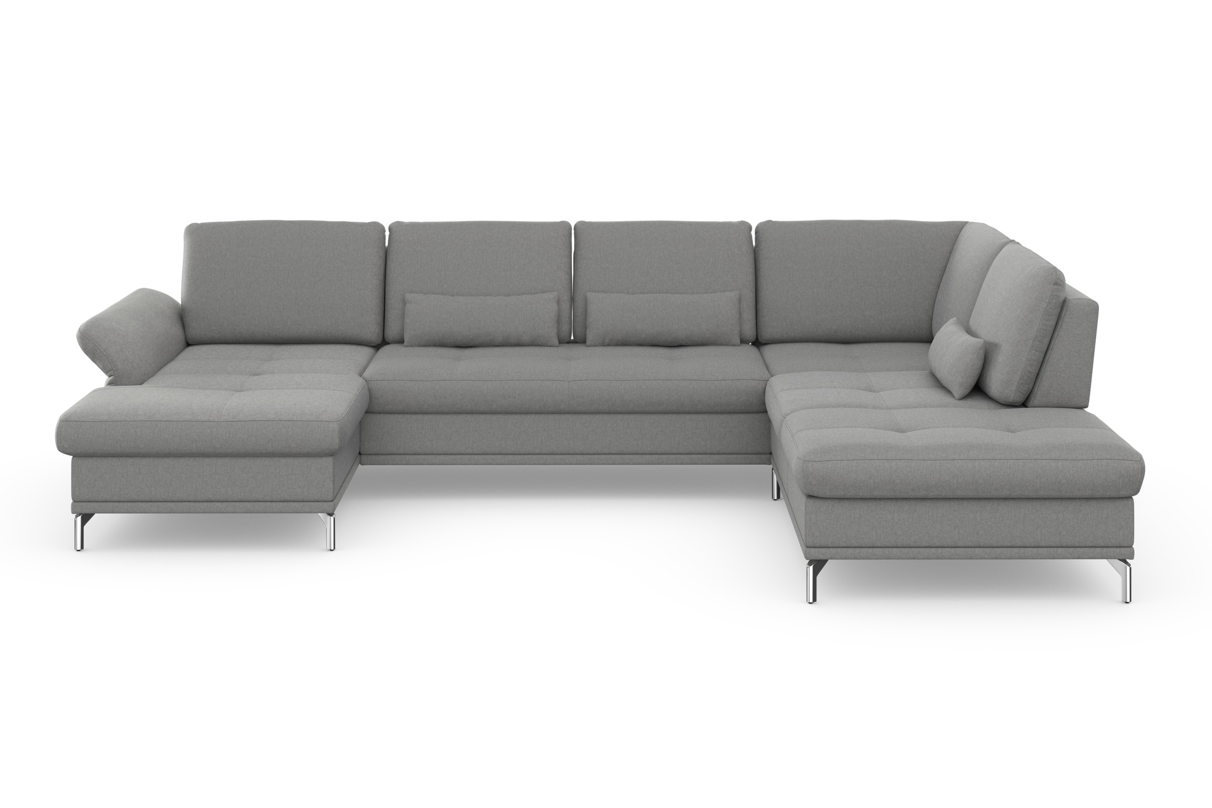 Home affaire Wohnlandschaft "Palm Beach U-Form" Federkern, mit Sitztiefenve günstig online kaufen