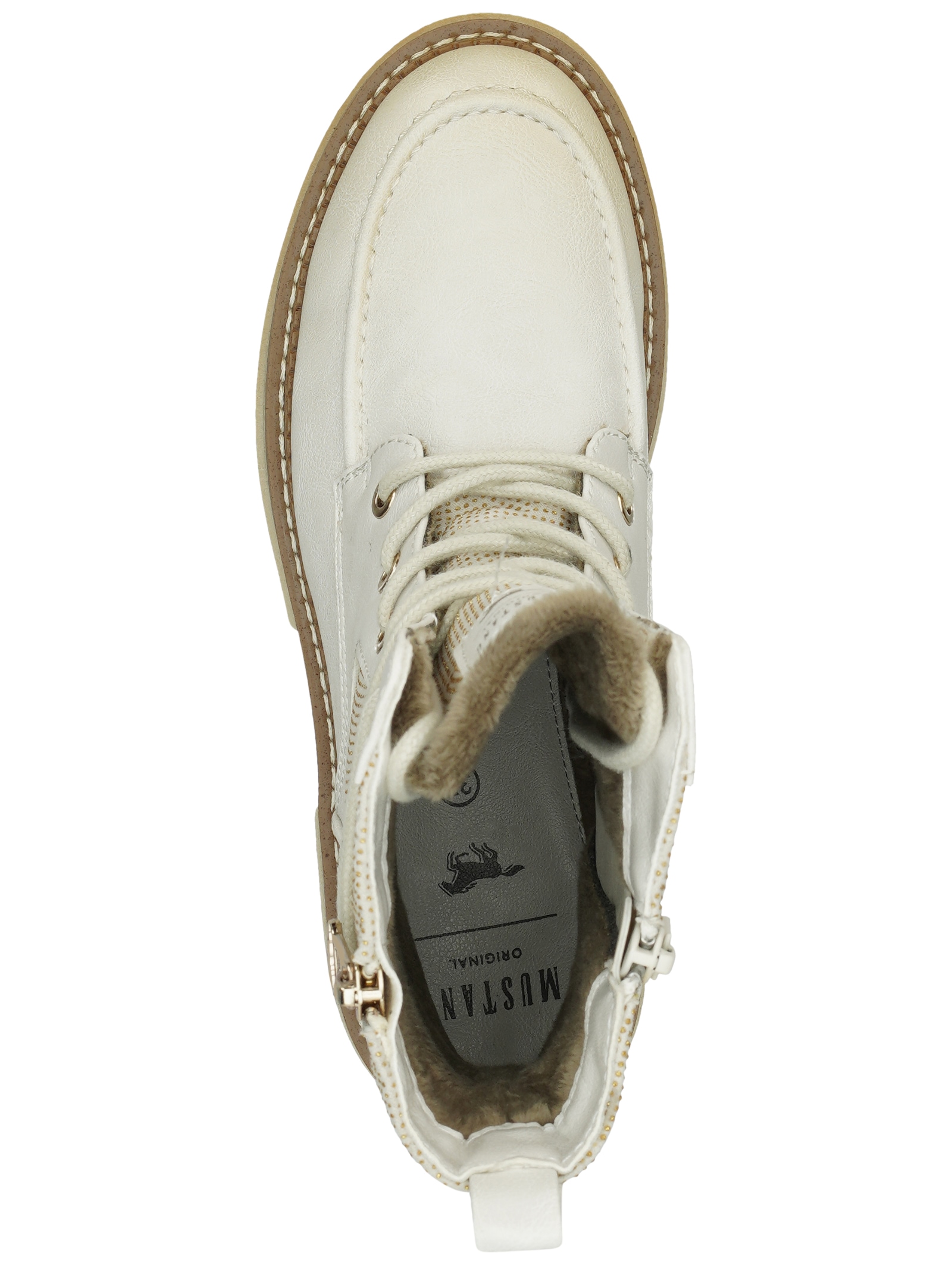 Mustang Shoes Schnürstiefelette »Mustang Shoes Stiefelette Lederimitat«