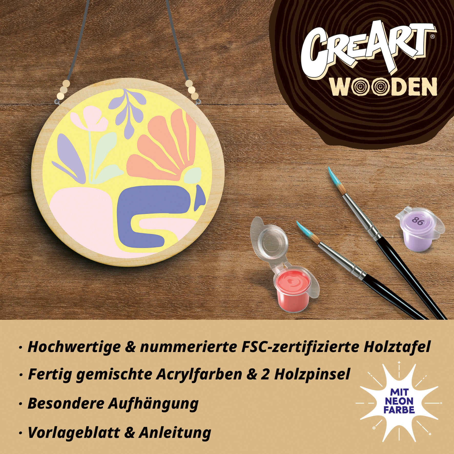 Ravensburger Malen nach Zahlen »CreArt, Wooden, Organic vibrance« Made in Europe