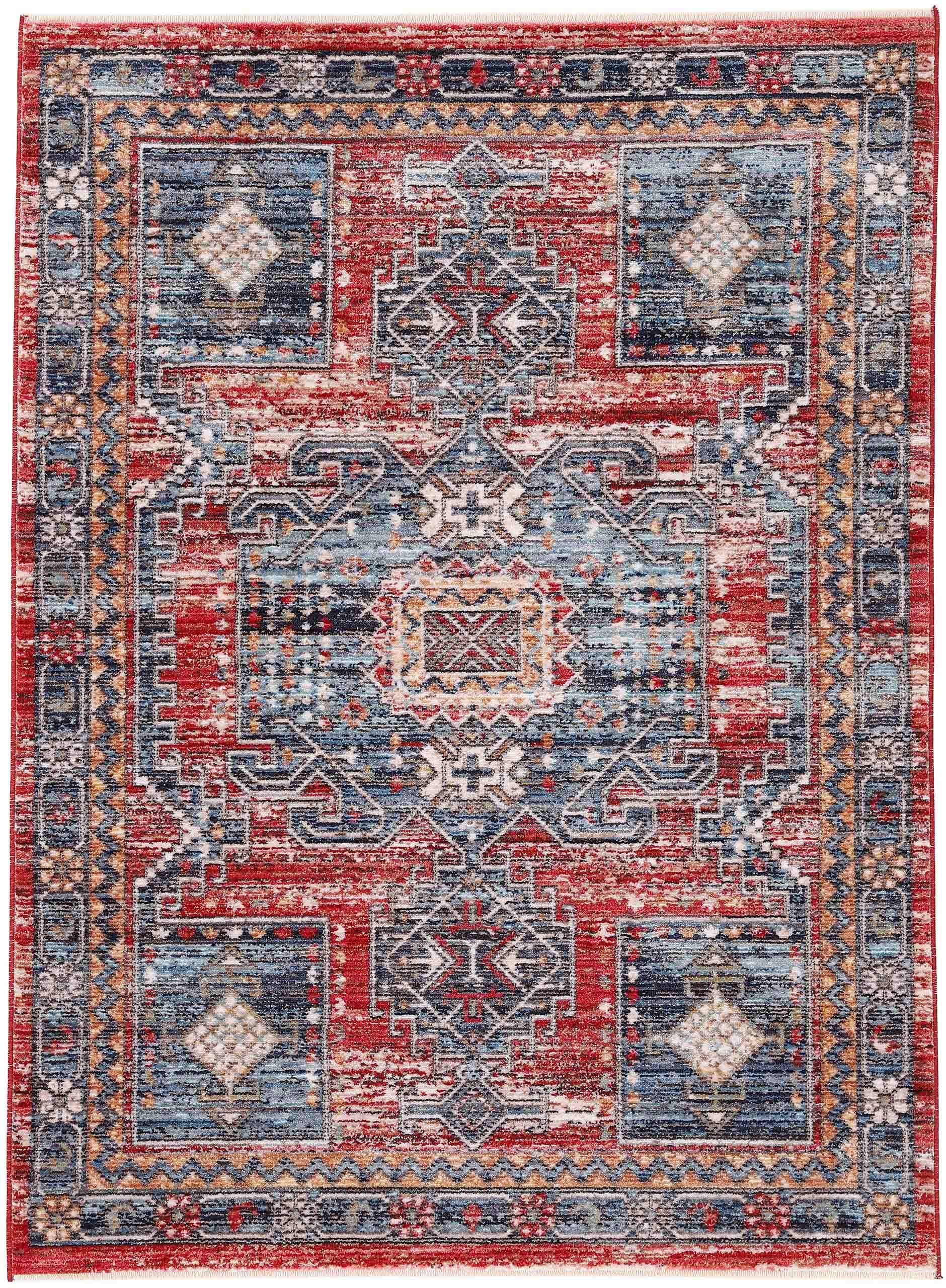 carpetfine Teppich "Phoenix" rechteckig 6 mm Höhe Vintage Orient Look, mit günstig online kaufen