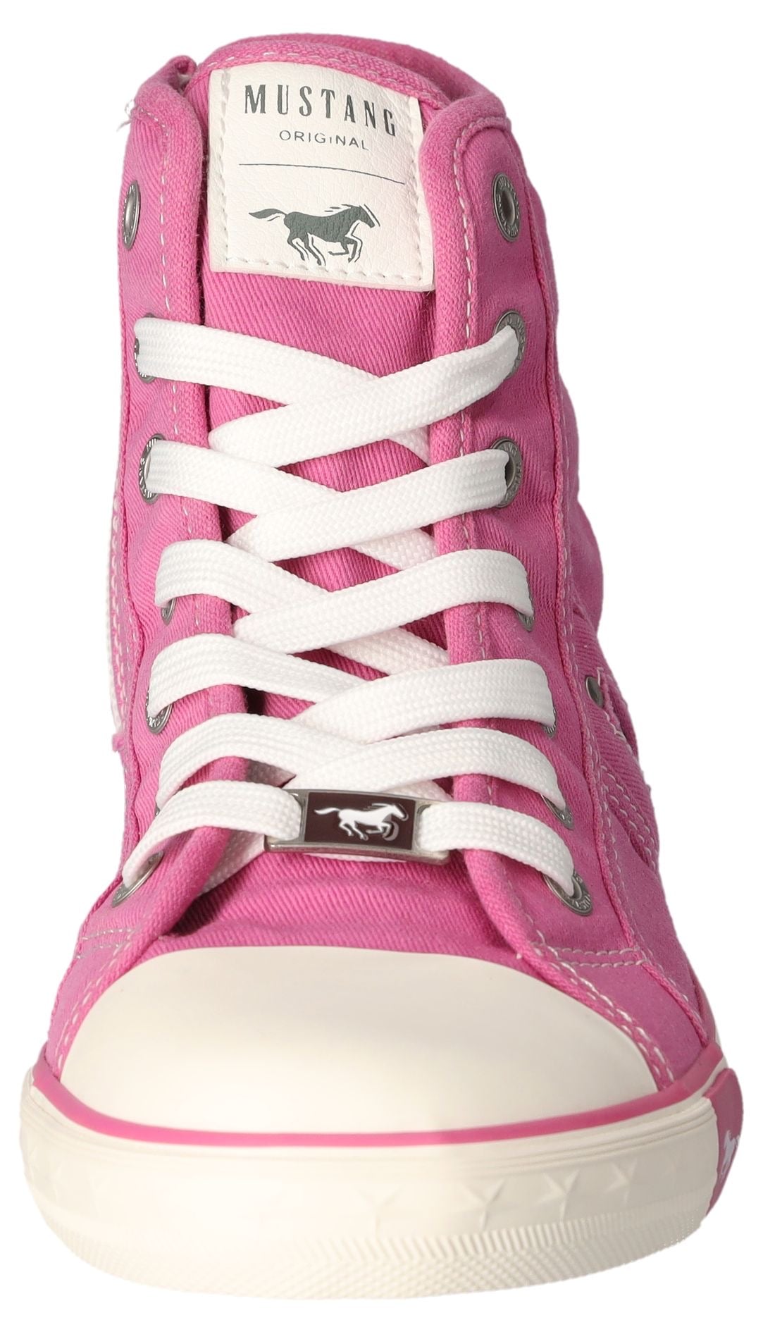 Mustang Shoes Sneaker »High-Top-Sneaker, Freizeitschuh«, High Top-Sneaker, Schnürschuh mit Label in der Laufsohle