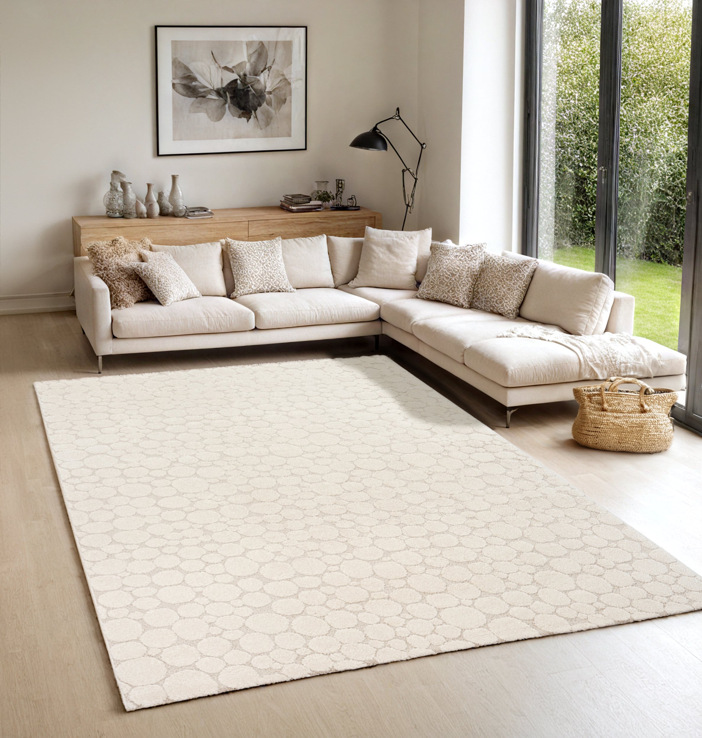 the carpet Teppich »Elisa«, rechteckig, 12 mm Höhe, moderner Wohnzimmer Teppich weicher Flor