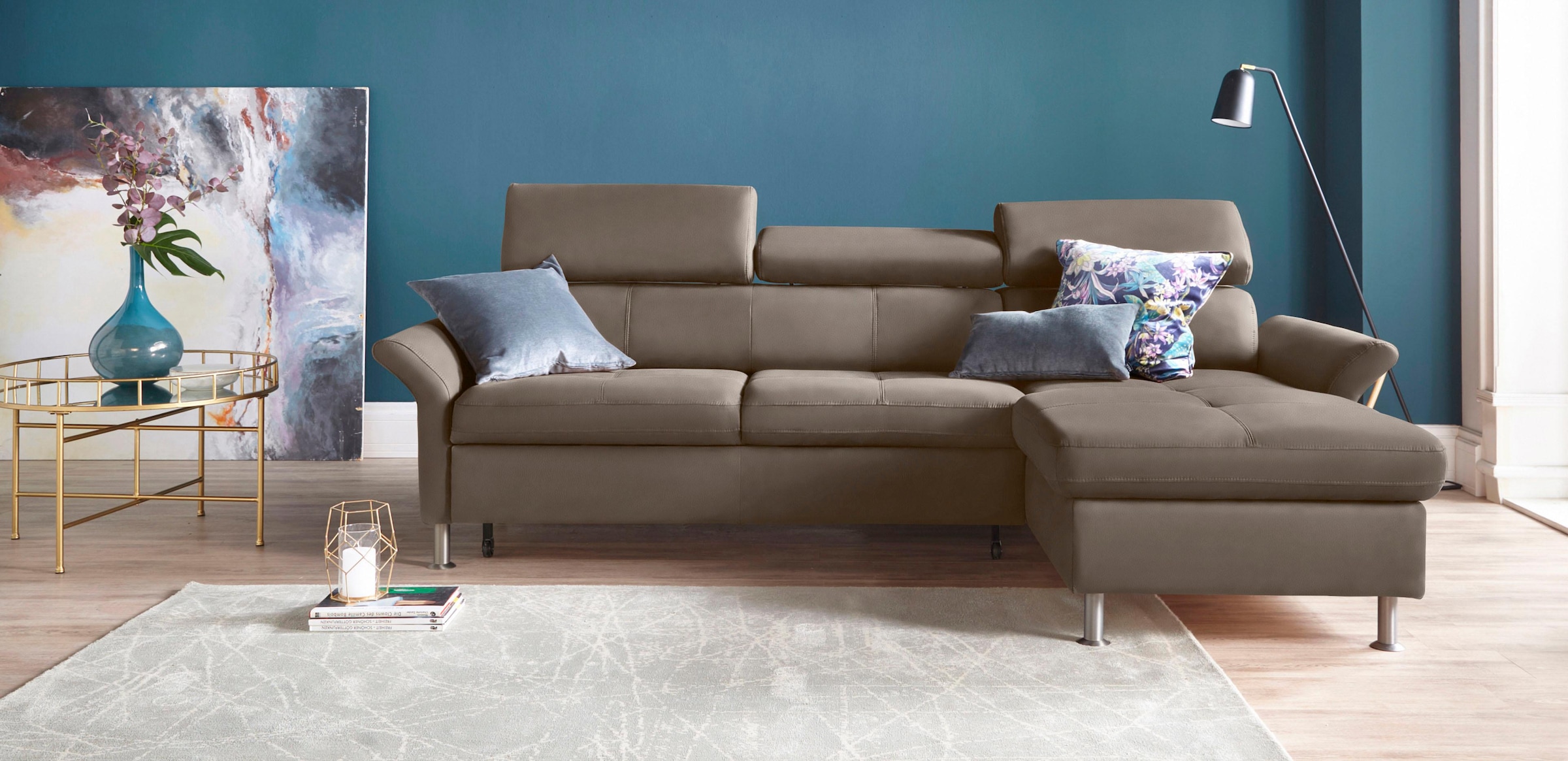 exxpo - sofa fashion Ecksofa "Maretto, bequem und komfortabel, L-Form" inkl günstig online kaufen