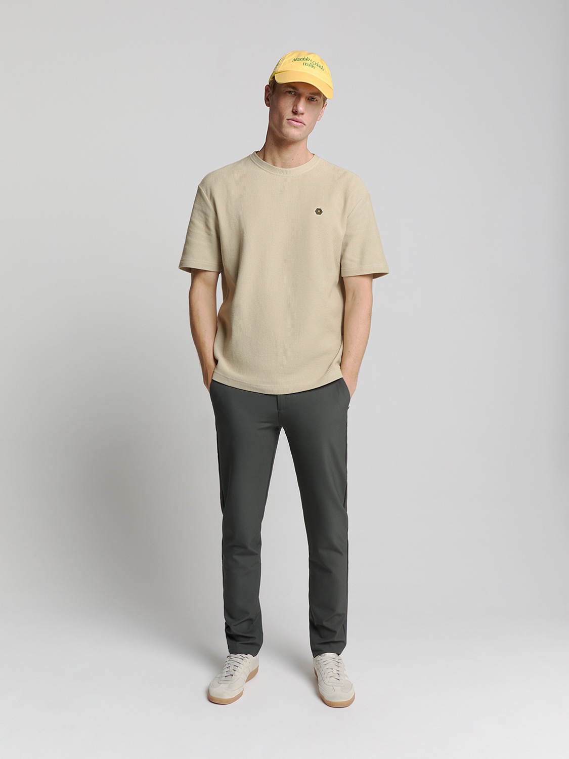 NO EXCESS T-Shirt »No Excess Jacquard crewneck t-shirt«