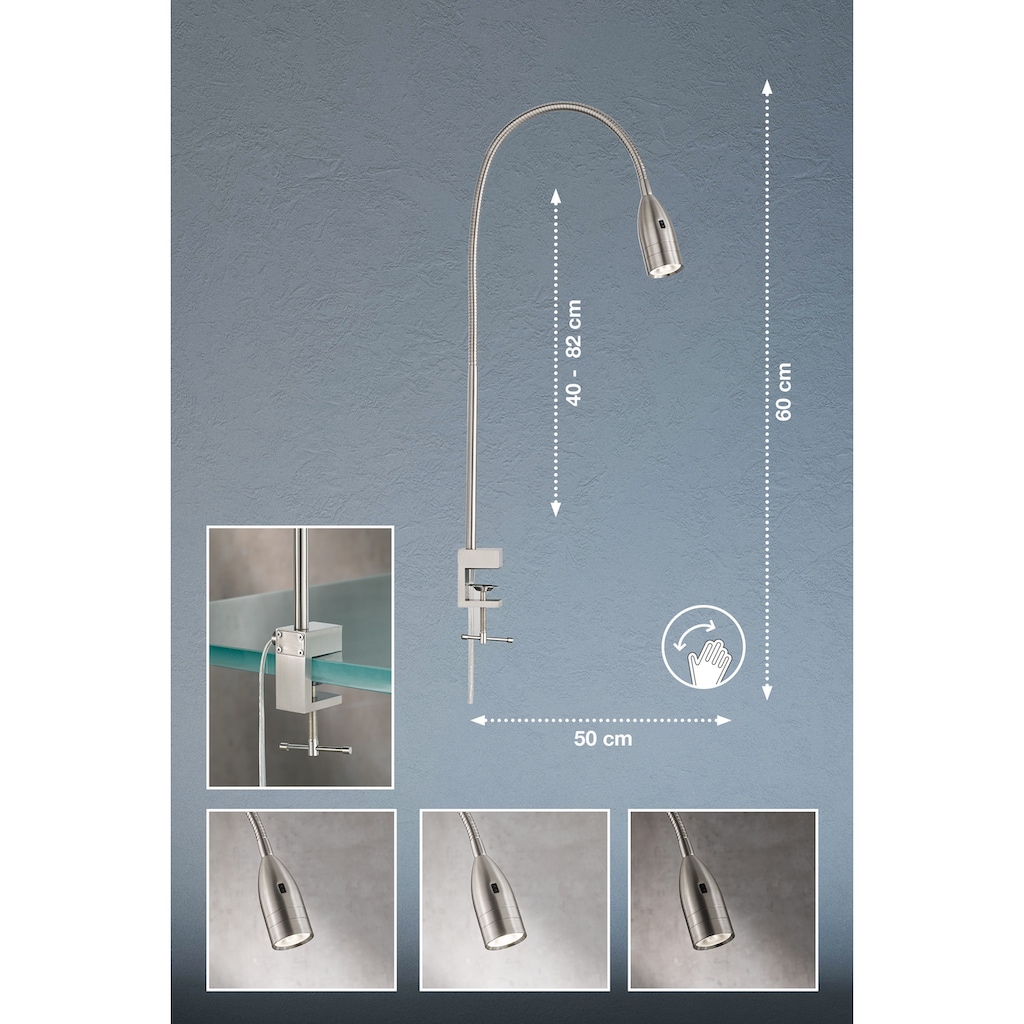 FISCHER & HONSEL LED Klemmleuchte »Sten«, 1 flammig-flammig