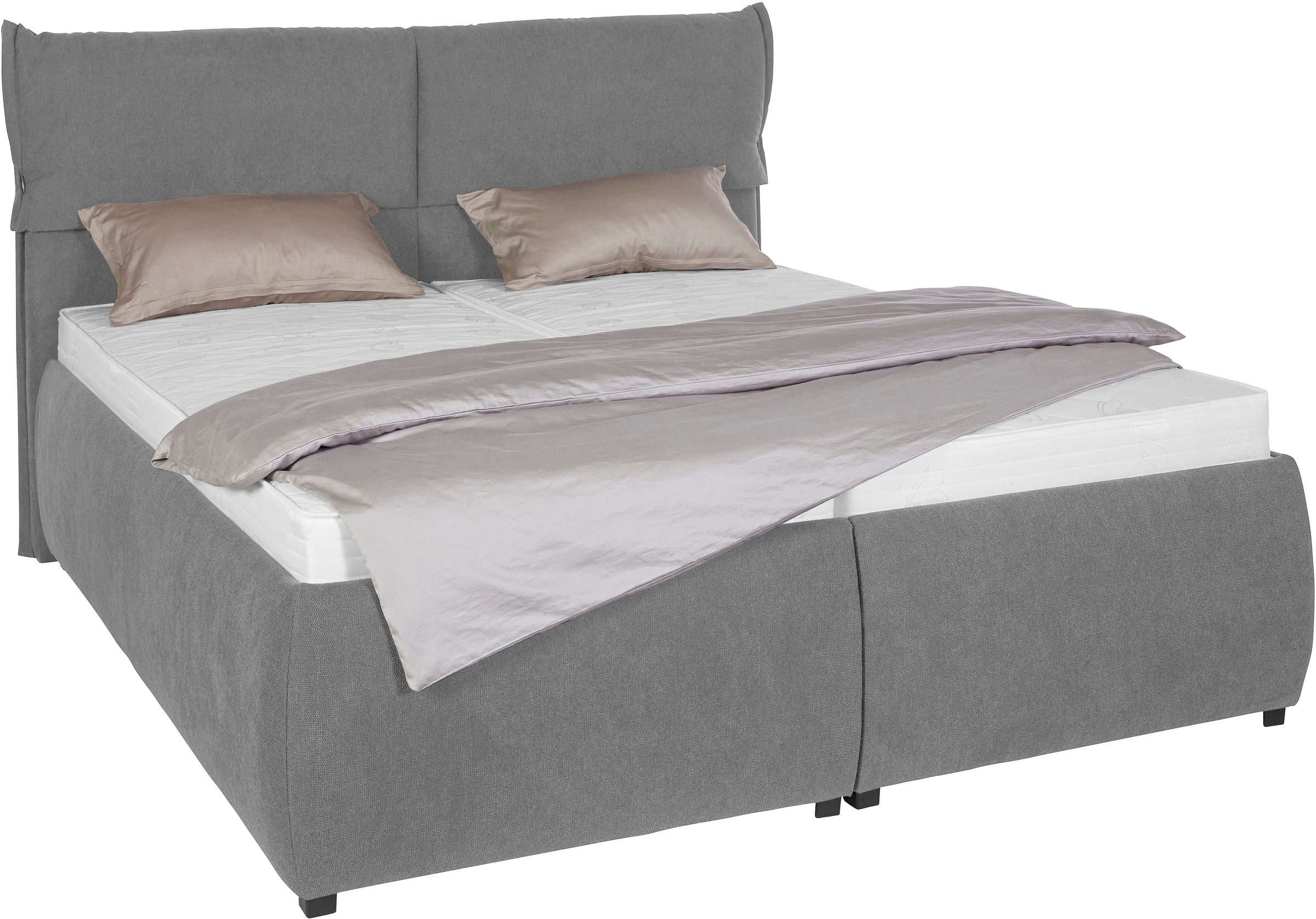 Home affaire Polsterbett "Jenson" als Bettgestell oder mit 3 Matratzenarten günstig online kaufen