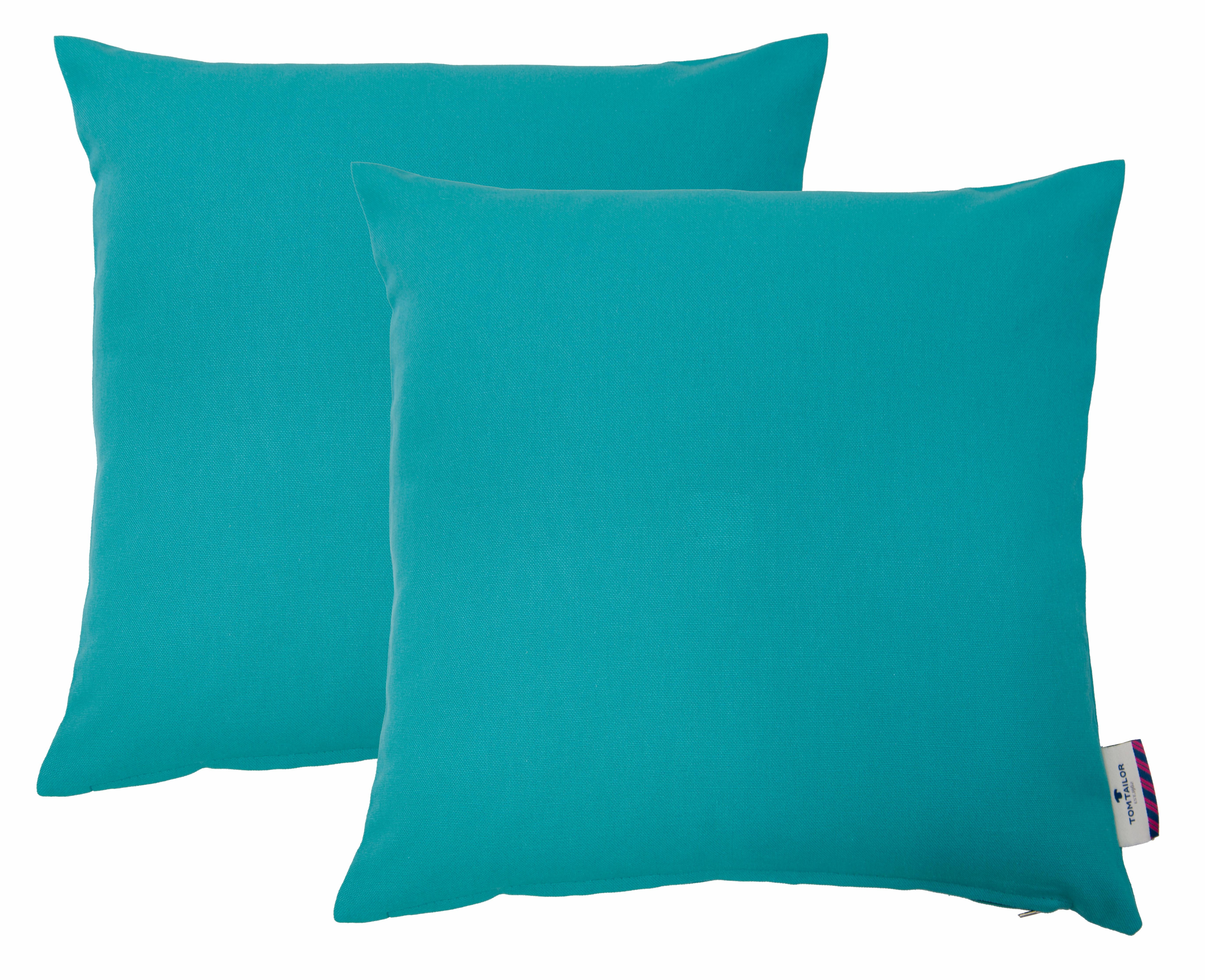 TOM TAILOR HOME "Dove" unifarben, Kissenhüllen ohne Füllung, 2er Pack