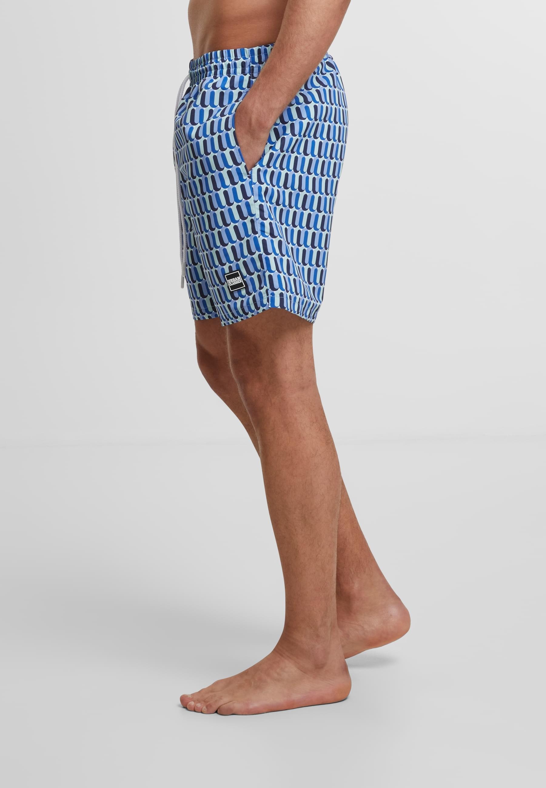 URBAN CLASSICS Badeshorts »Urban Classics Herren Pattern Swim Shorts«